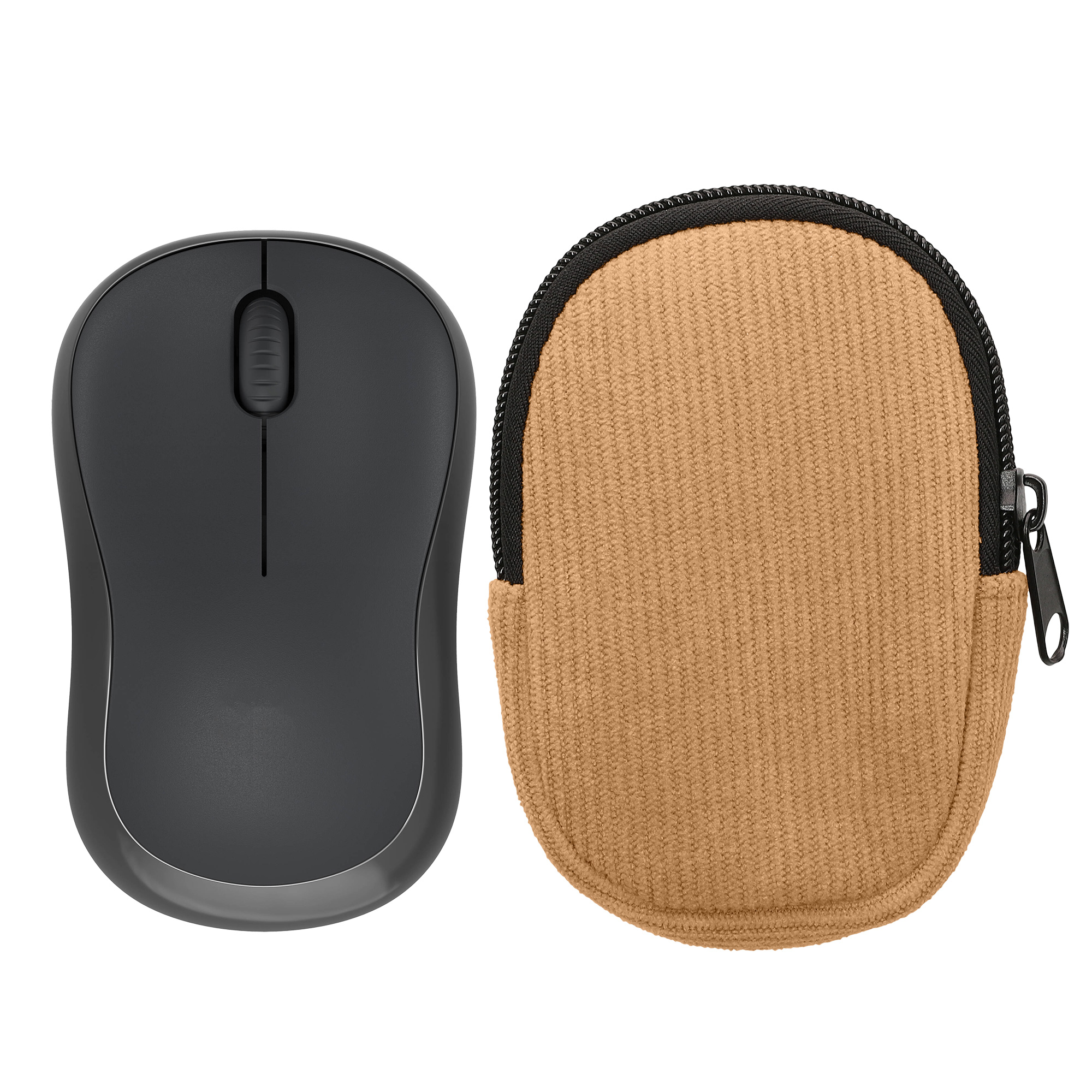 Pouzdro na myš pro Logitech M240 SILENT / M325S kwmobile neoprenové - béžová