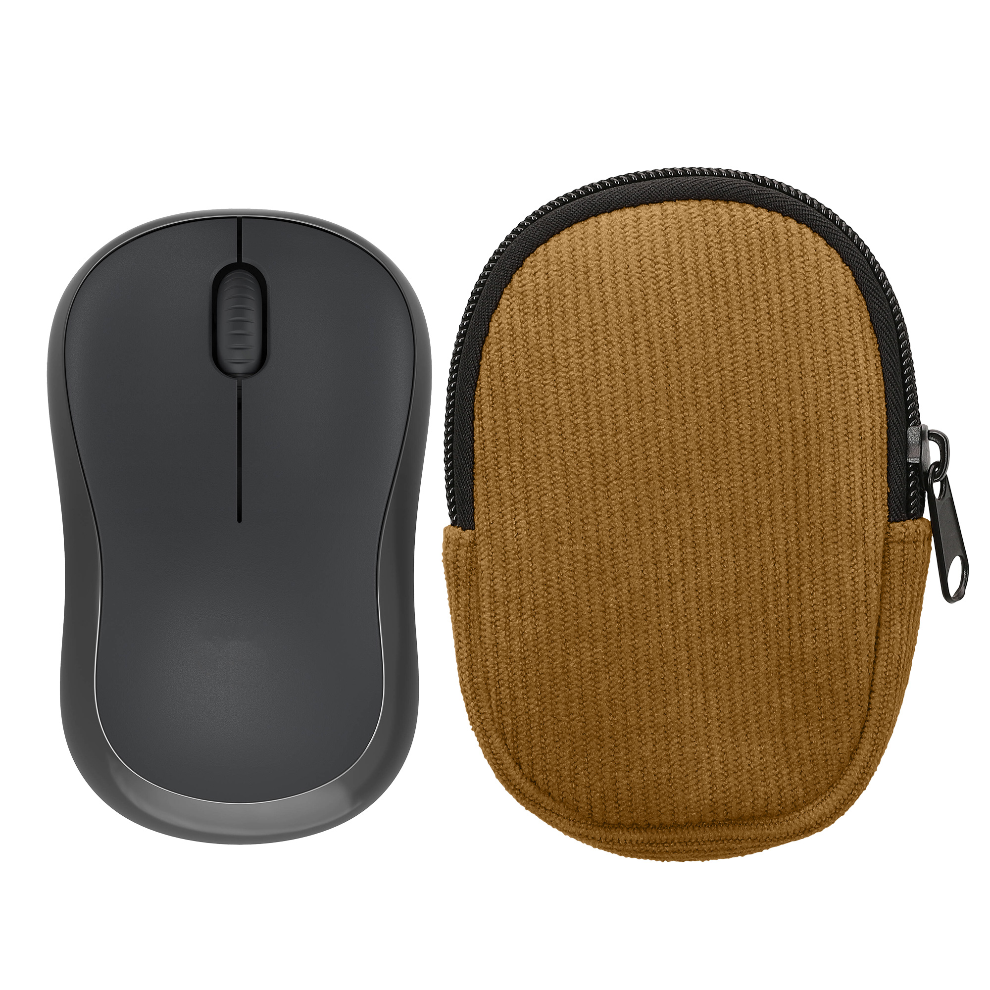 Pouzdro na myš pro Logitech M240 SILENT / M325S kwmobile neoprenové - olivově zelená