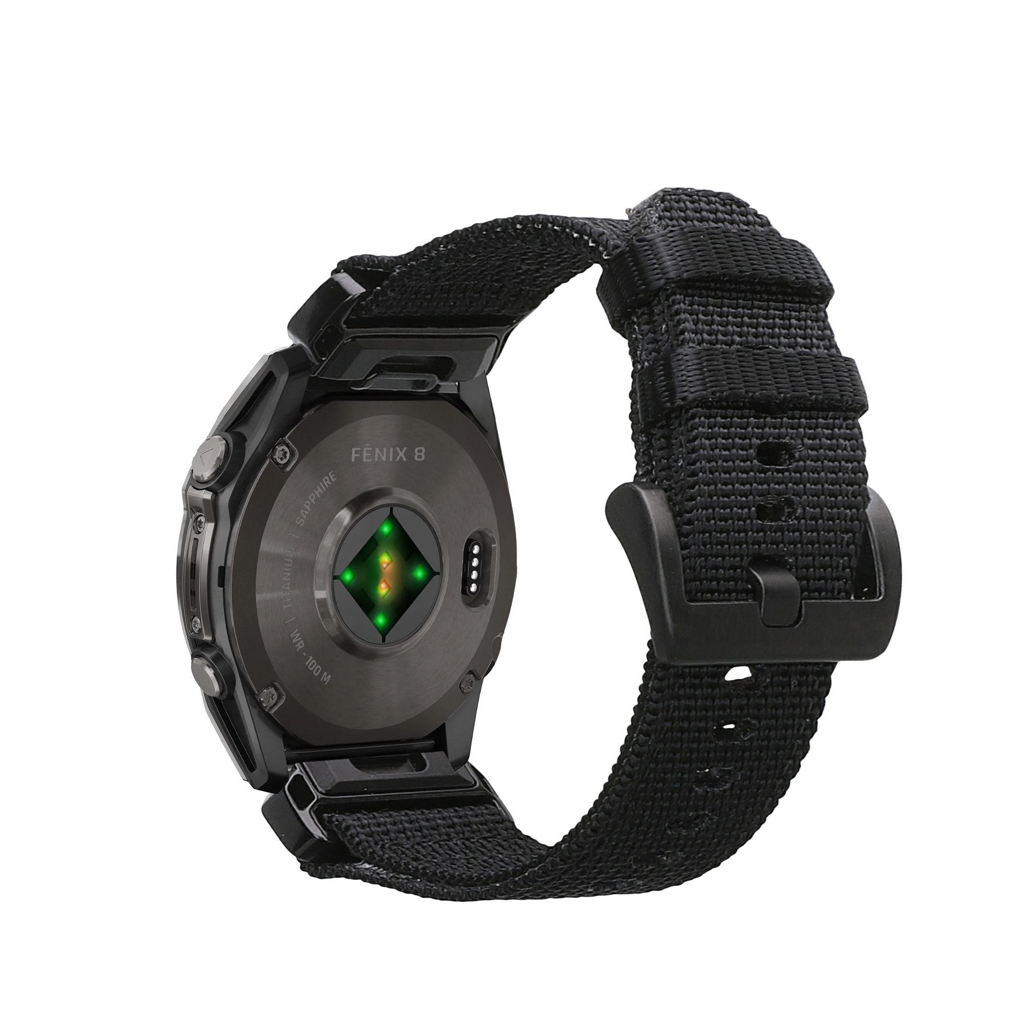 Řemínek Garmin 20mm Fenix 8 43mm/Fenix 7S/Fenix 6S/Epix Pro... 20mm kwmobile nylon černý