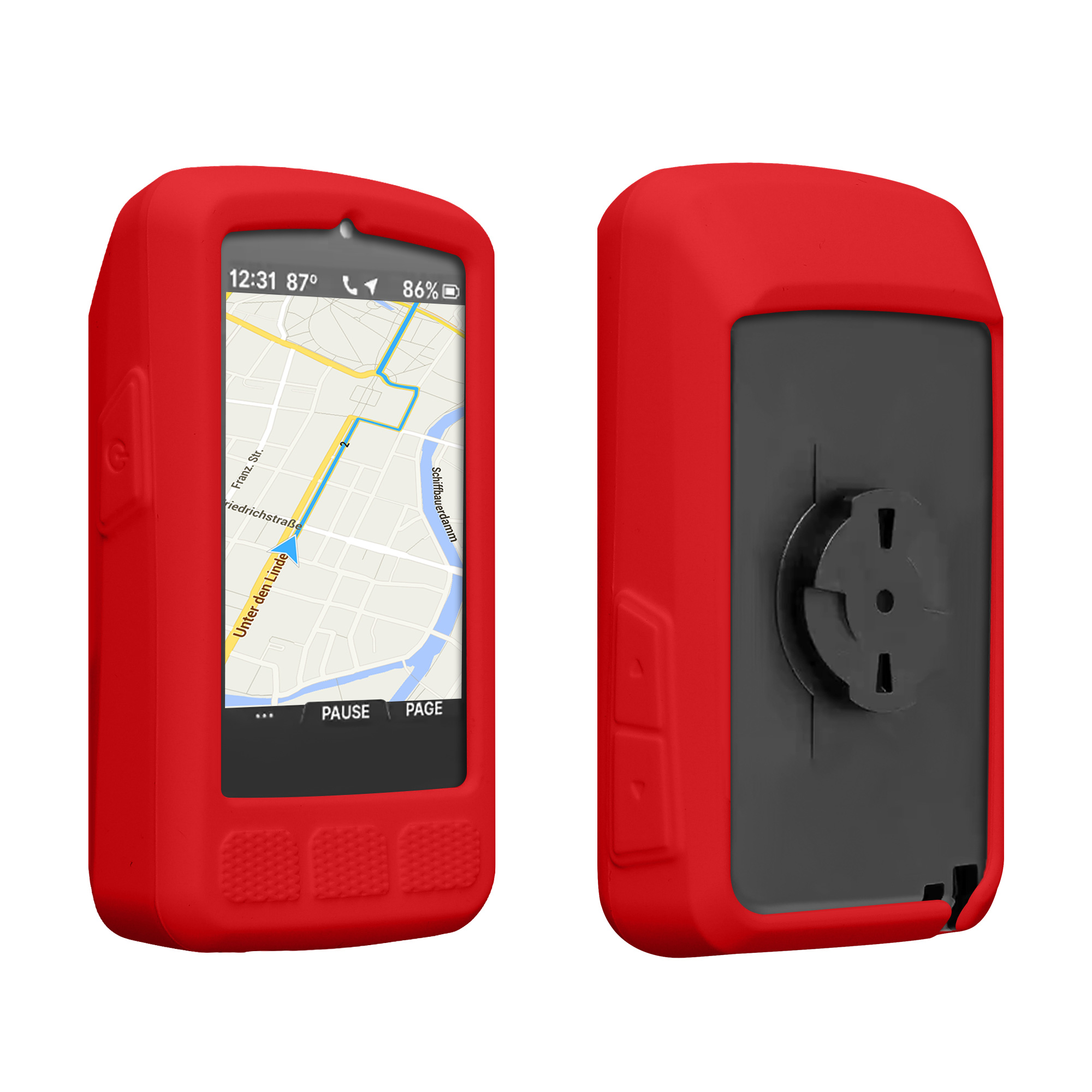Silikonové pouzdro cyklocomputer Wahoo ELEMNT Roam V3 kwmobile průhledná