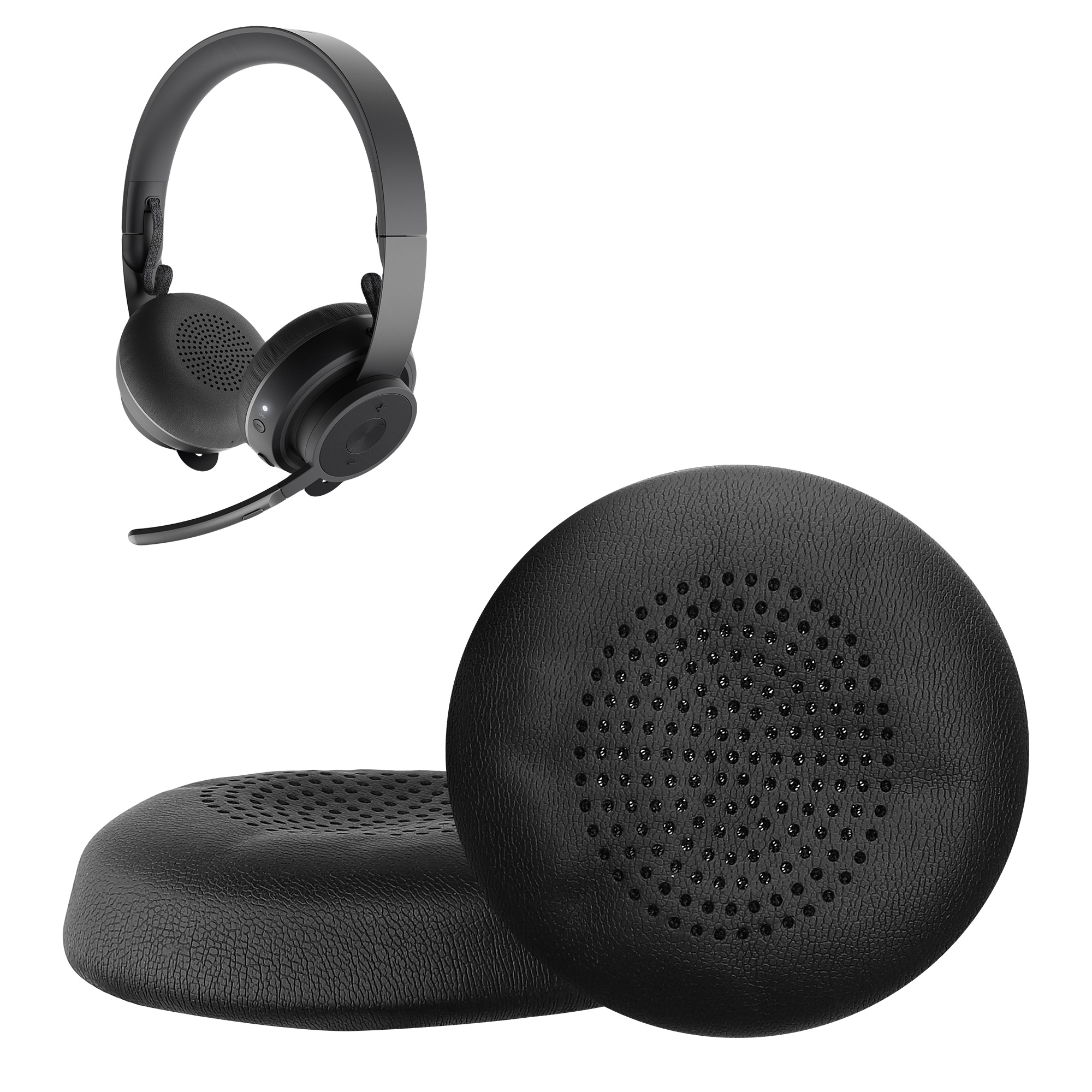 Náhradní náušníky kwmobile - 2 ks - Logitech Zone 900 / Zone Wireless Plus - černá