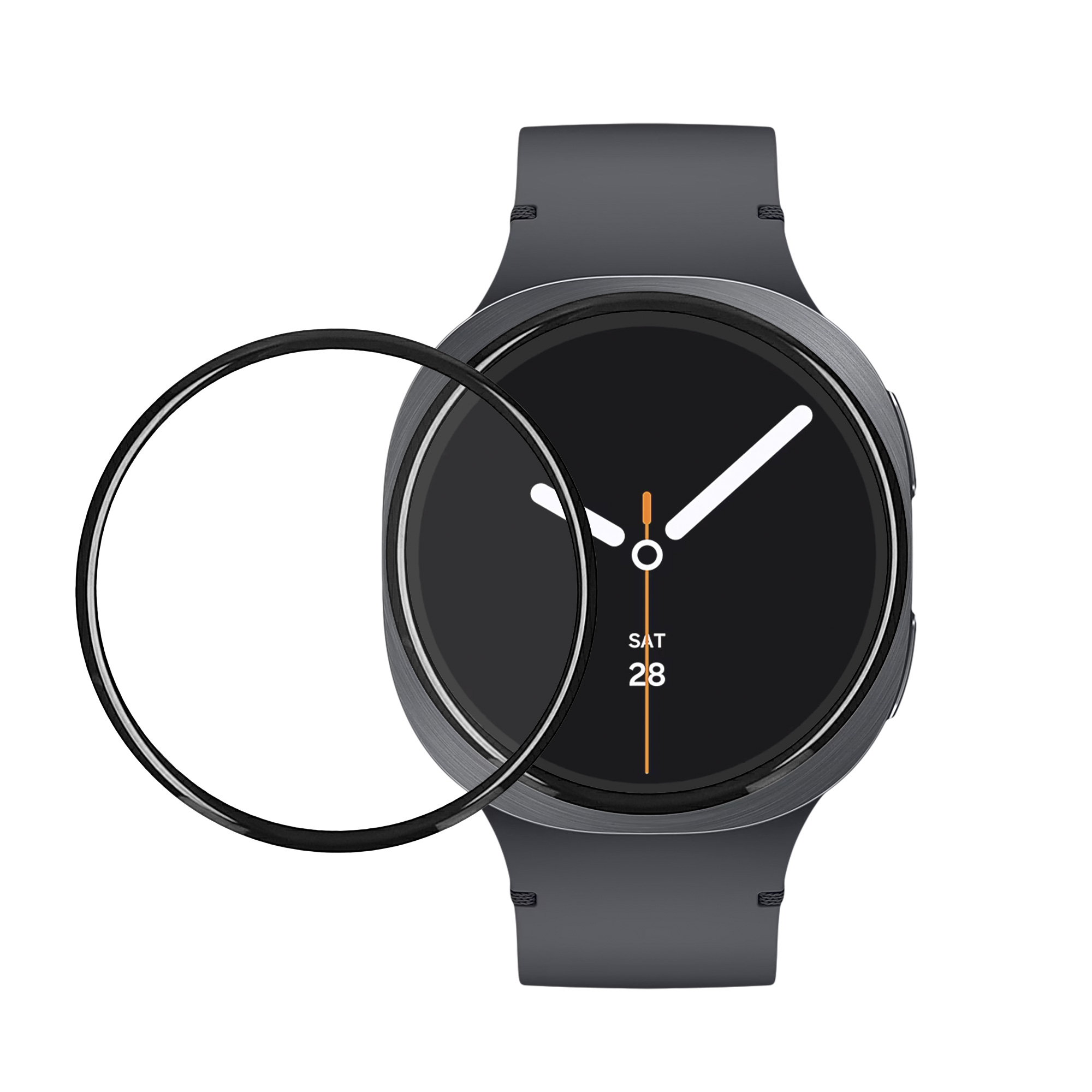 2x Ochranná fólie na hodinky Galaxy Watch 8 (44mm) kwmobile anti-fingerprint