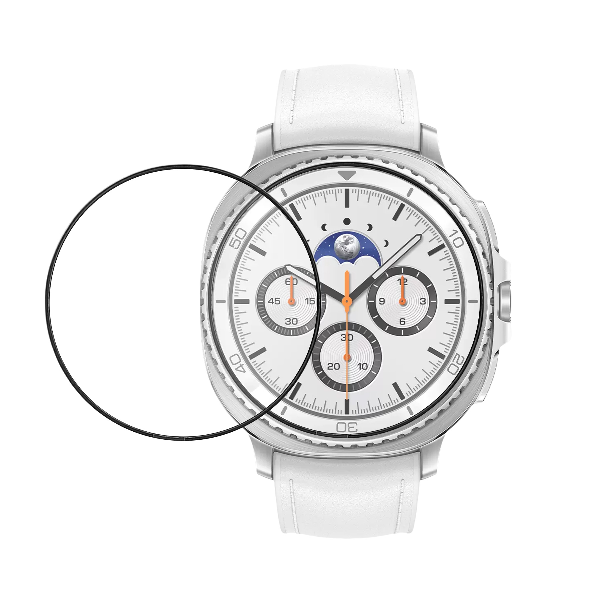 2x Ochranná fólie na hodinky Galaxy Watch 8 Classic (47mm) kwmobile anti-fingerprint