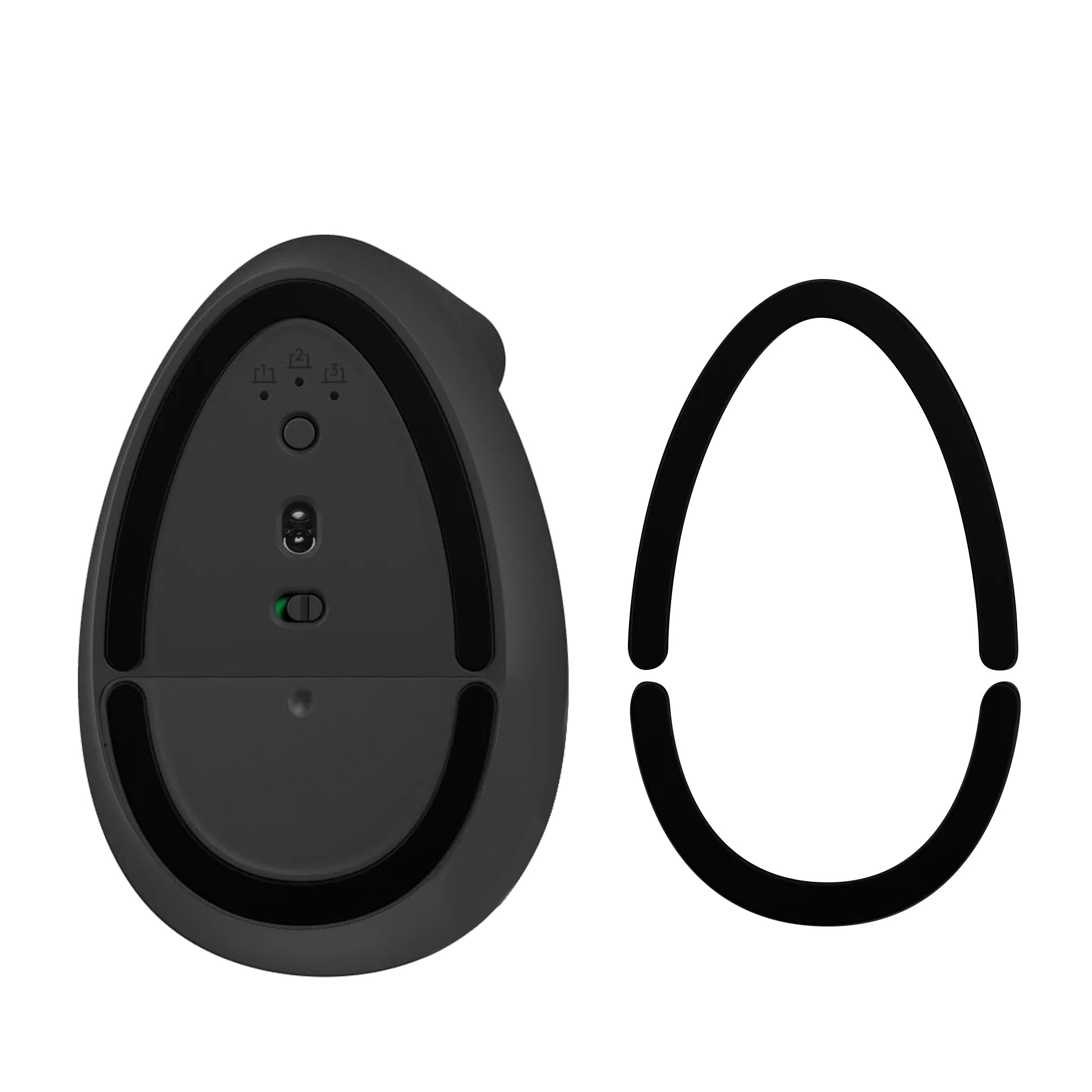 Náhradní nožičky na myš pro Logitech Lift Vertical Computer Mouse Skates Sticker kwmobile - černá