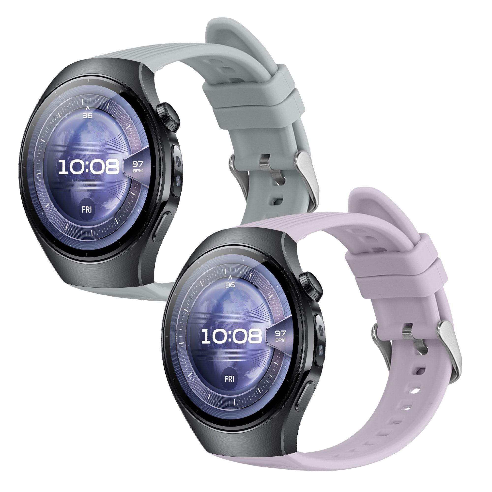Náhradní řemínky Huawei Watch 5 42mm sada 2 ks levandulová/světle modrá kwmobile