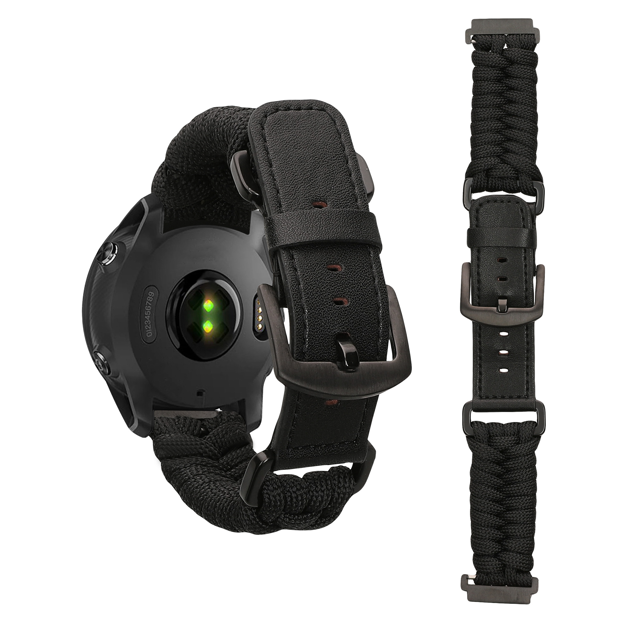 Řemínek Garmin Forerunner 55 / 158 / 2 kwmobile nylon 1 ks černá