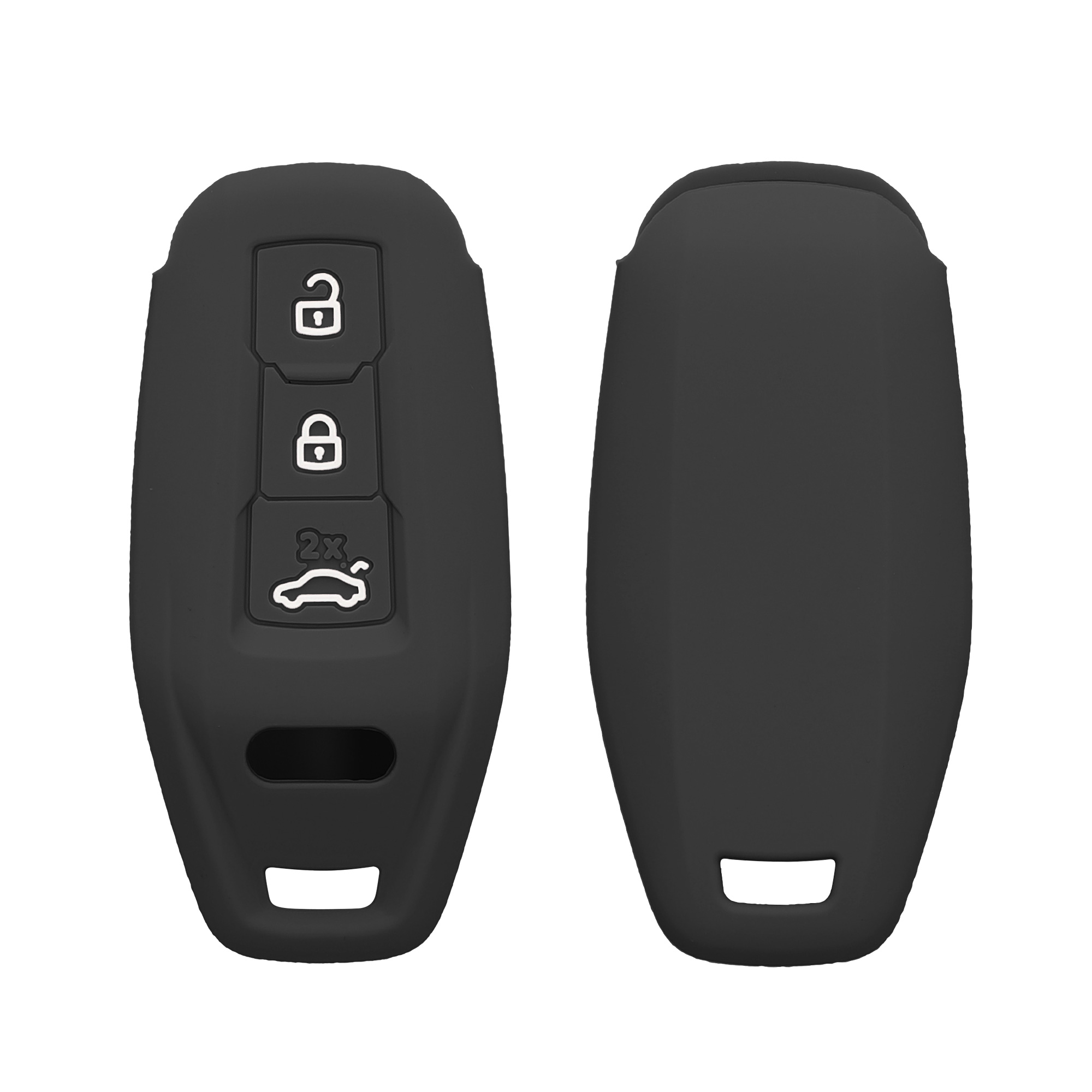 Obal na autoklíč Audi 2025 se 3 tlačítky kwmobile - matně černá