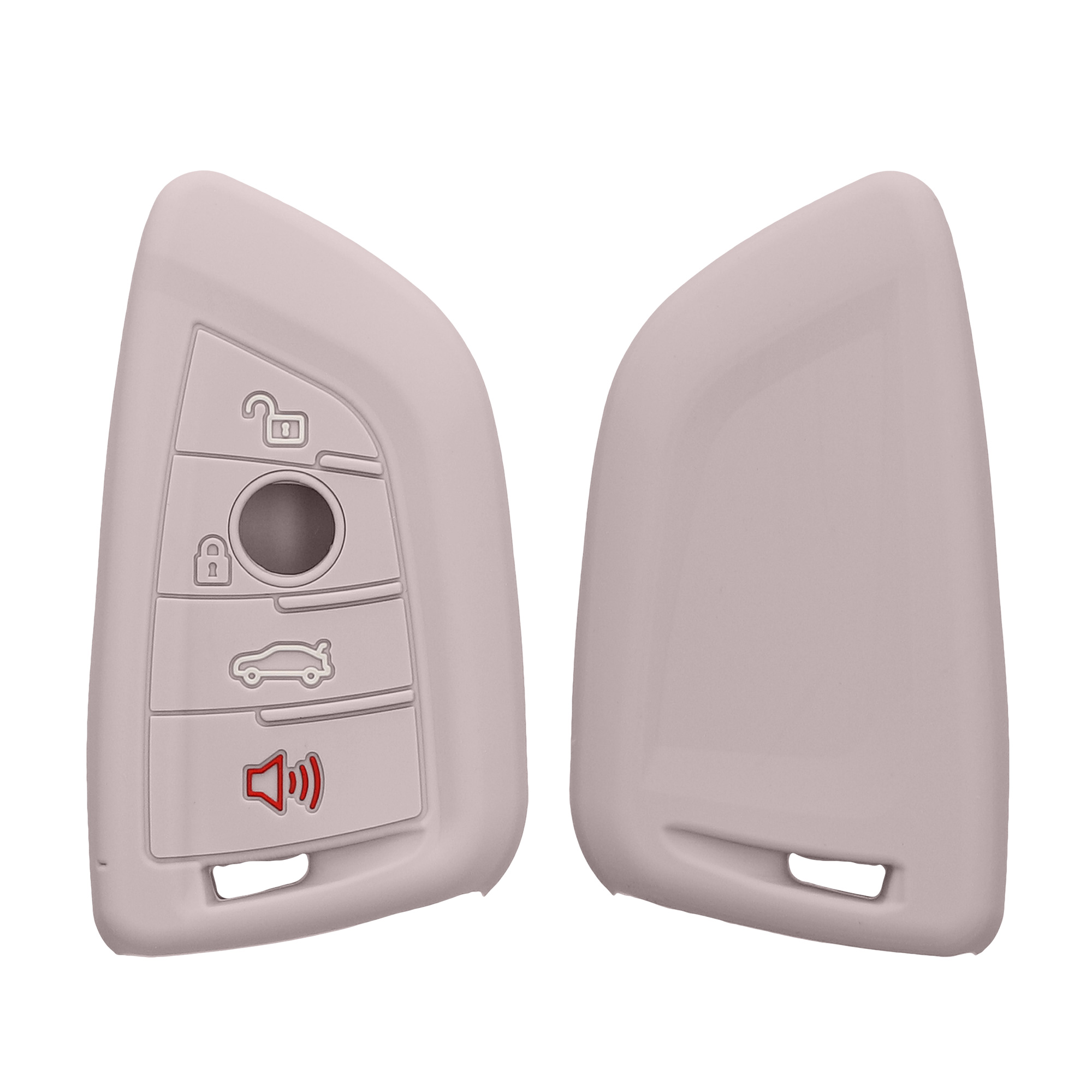 Tpu pouzdro na klíč od auta BMW 3 tlačítka Smart Key protiskluzové fialové Purple Cloud