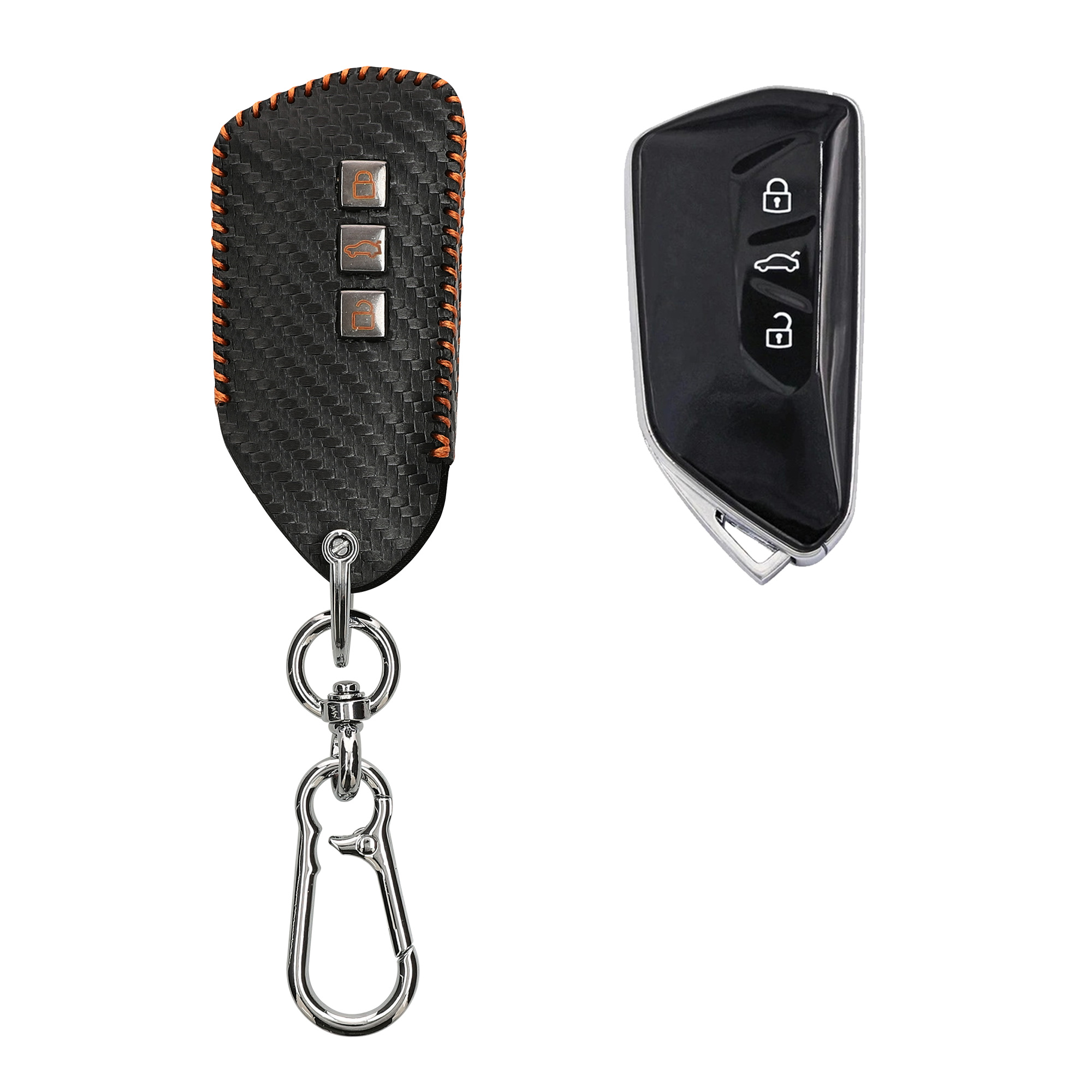 Pouzdro na klíč od auta kwmobile pro VW Golf 8, ID.3/ID.4/ID.5/ID.7, Seat/Škoda/Cupra
