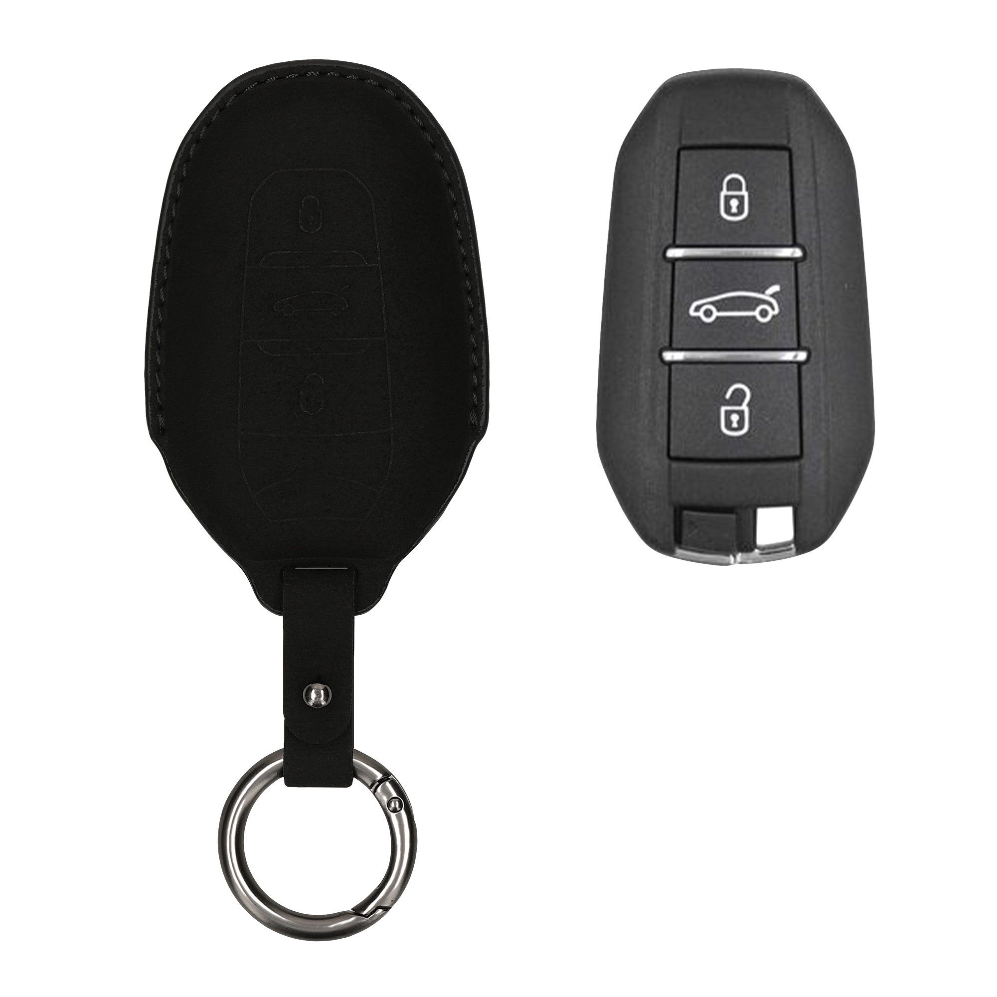 Pouzdro na klíč od auta Peugeot Citroen 3 Button Car Key Smart Key (only Keyless Go) kwmobil...