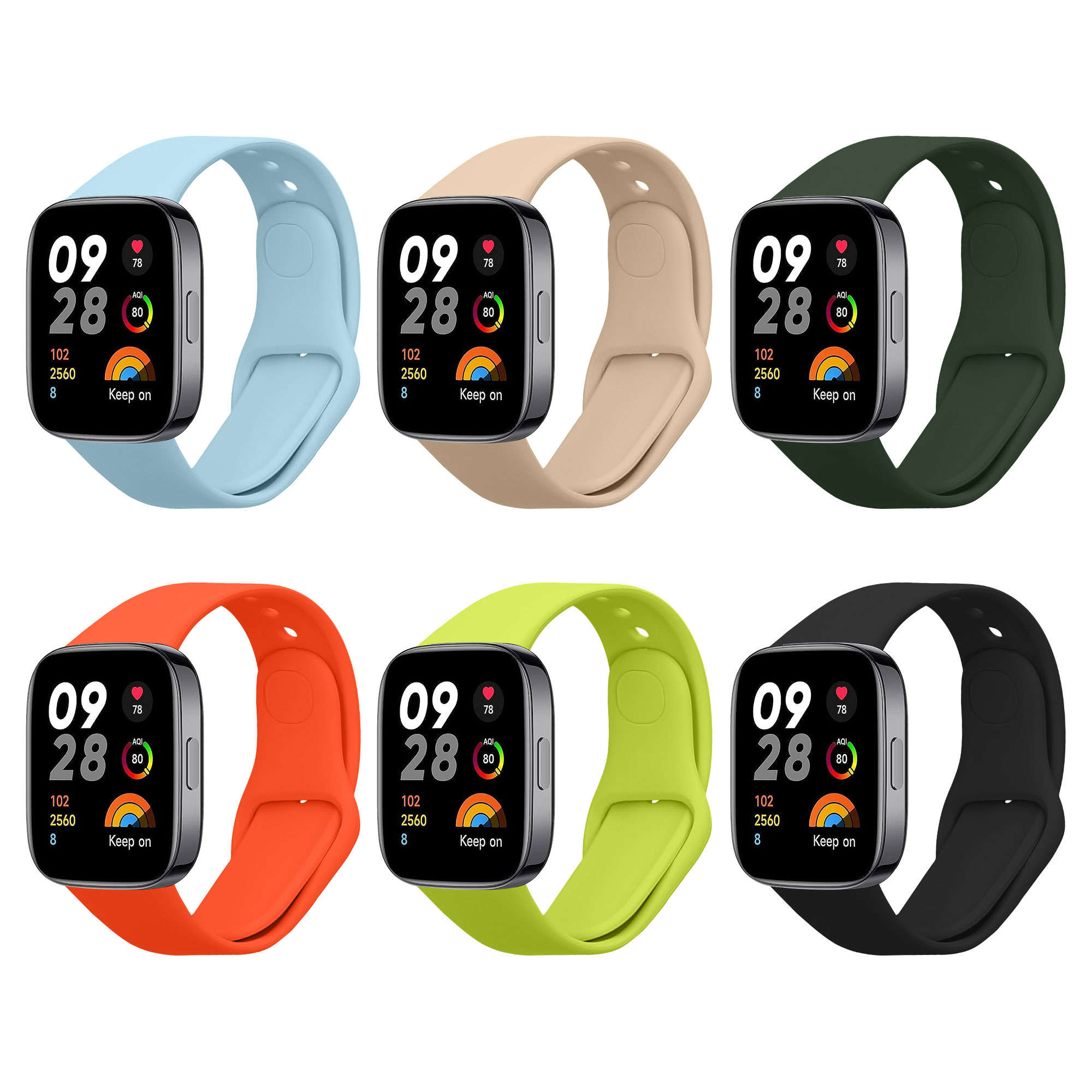 kwmobile řemínek k hodinkám Redmi Watch 3 Active - vícebarevná