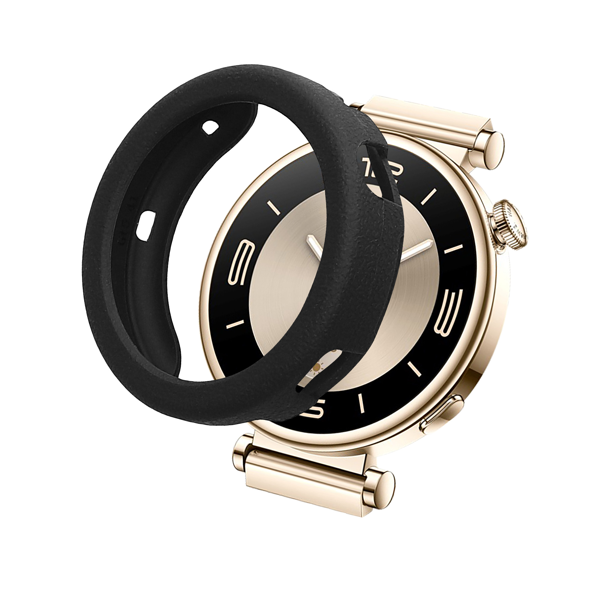 Ochrana hran hodinky Huawei Watch GT4 41mm bumper silikonový černá kwmobile