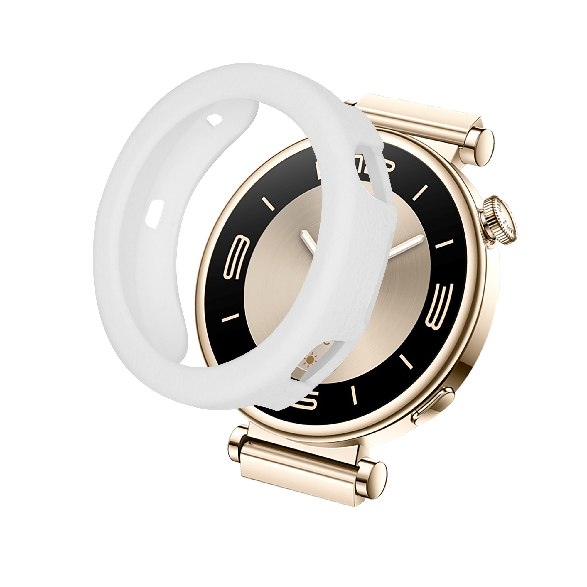 Ochrana hran hodinky Huawei Watch GT4 41mm bumper silikonový bílá kwmobile