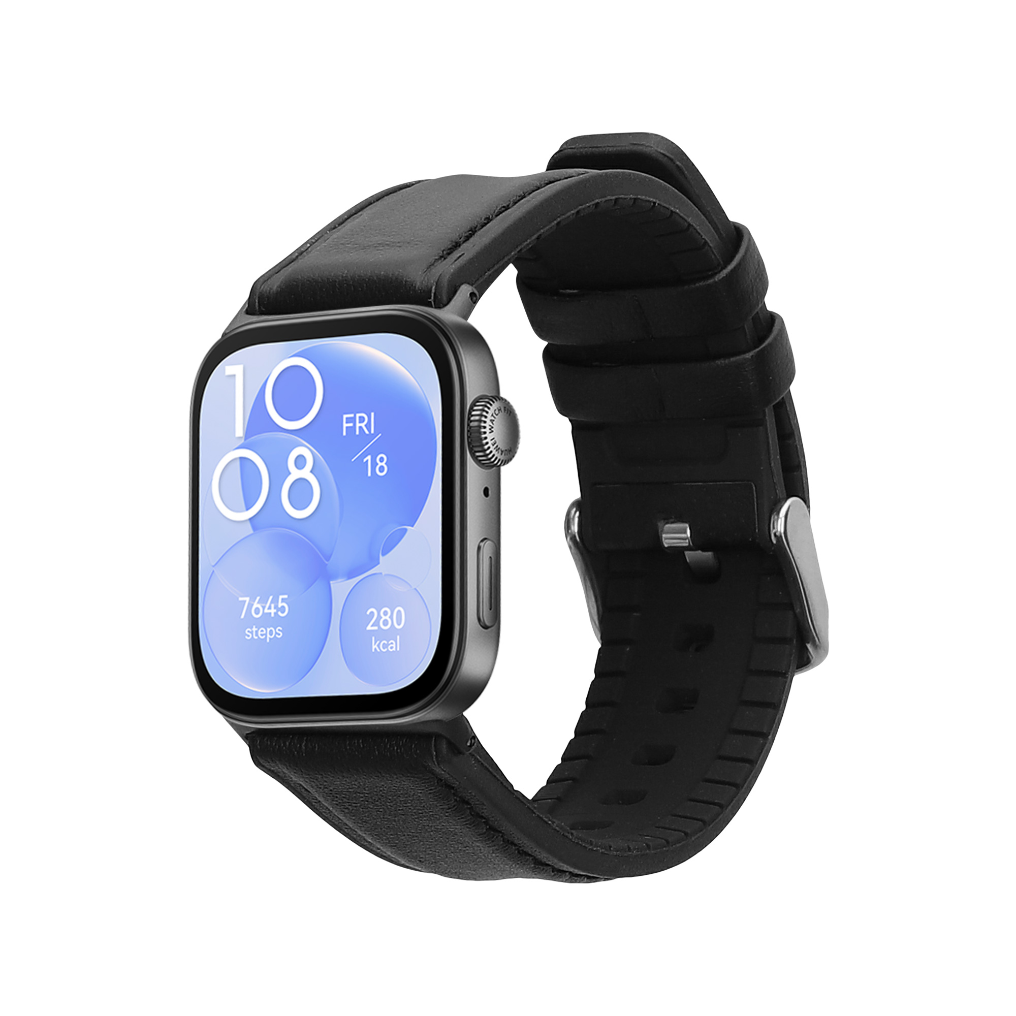 Kožený řemínek Huawei Watch Fit 3 černá kwmobile