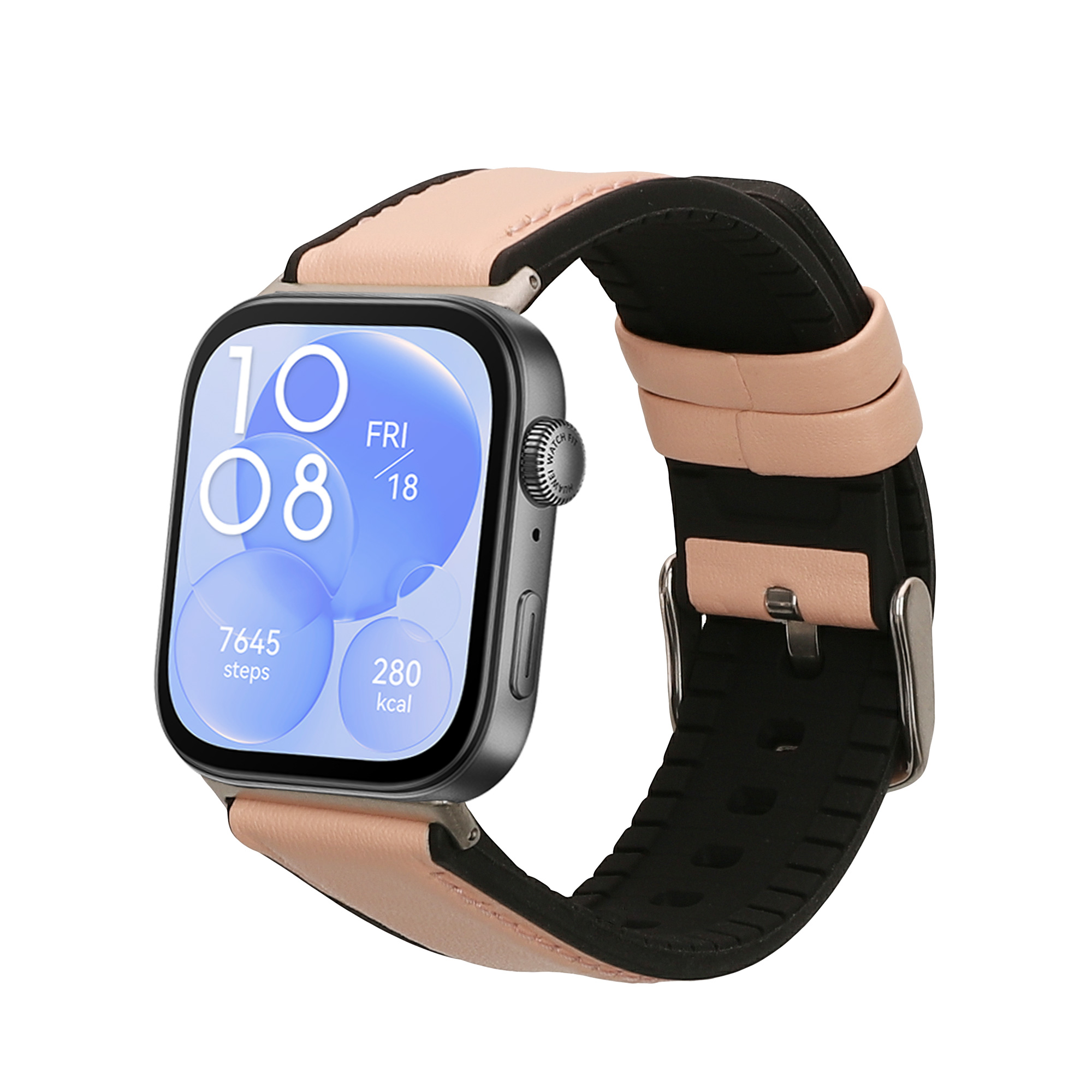 Řemínek pro Huawei Watch Fit 3 / Fit 4 kwmobile silikonové - starorůžová