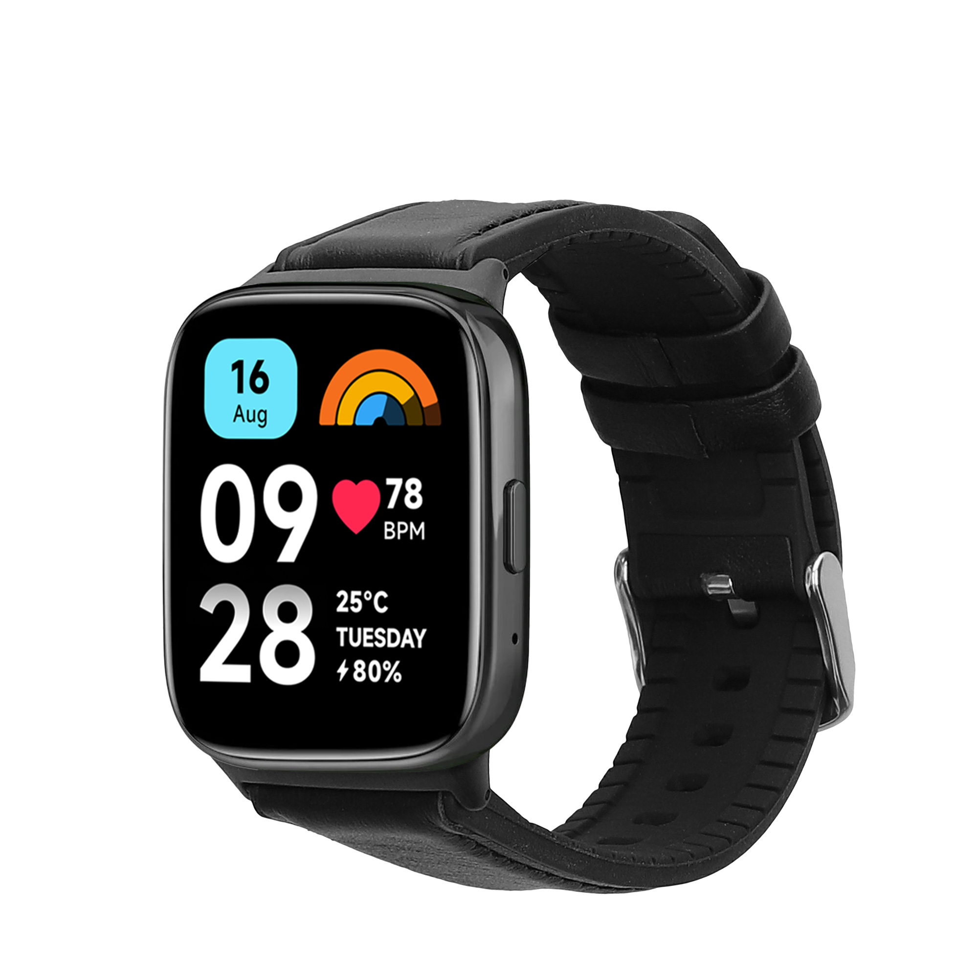 Řemínek pro Xiaomi Redmi Watch 3 Active / Redmi Watch 3 Lite kwmobile silikonové - černá