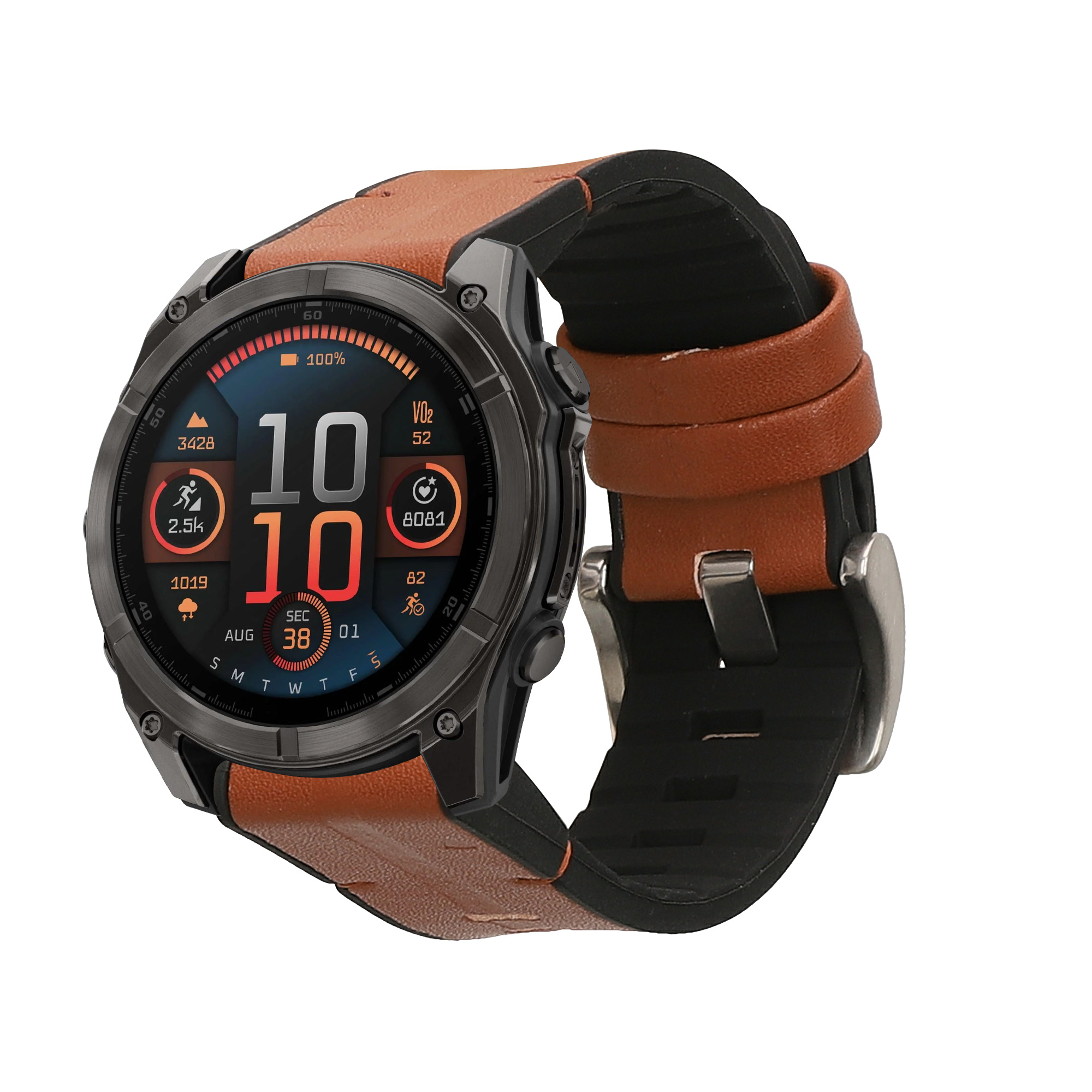 Řemínek Garmin 22mm Fenix 8 47mm/Tactix 8 47mm/Instinct 45mm... 22mm kwmobile TPU hnědý/černý