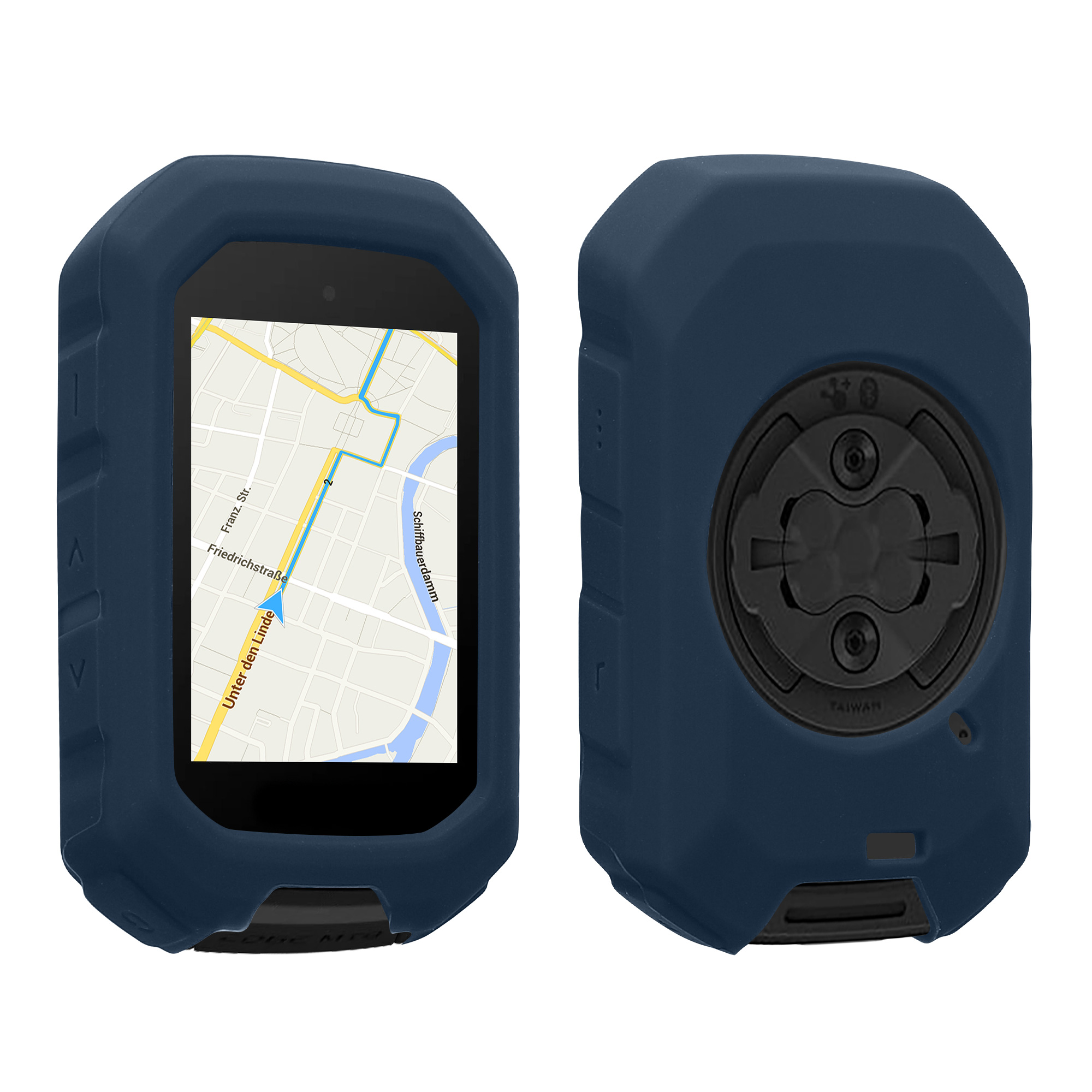 Silikonové pouzdro cyklo GPS Garmin Edge MTB kwmobile průhledná