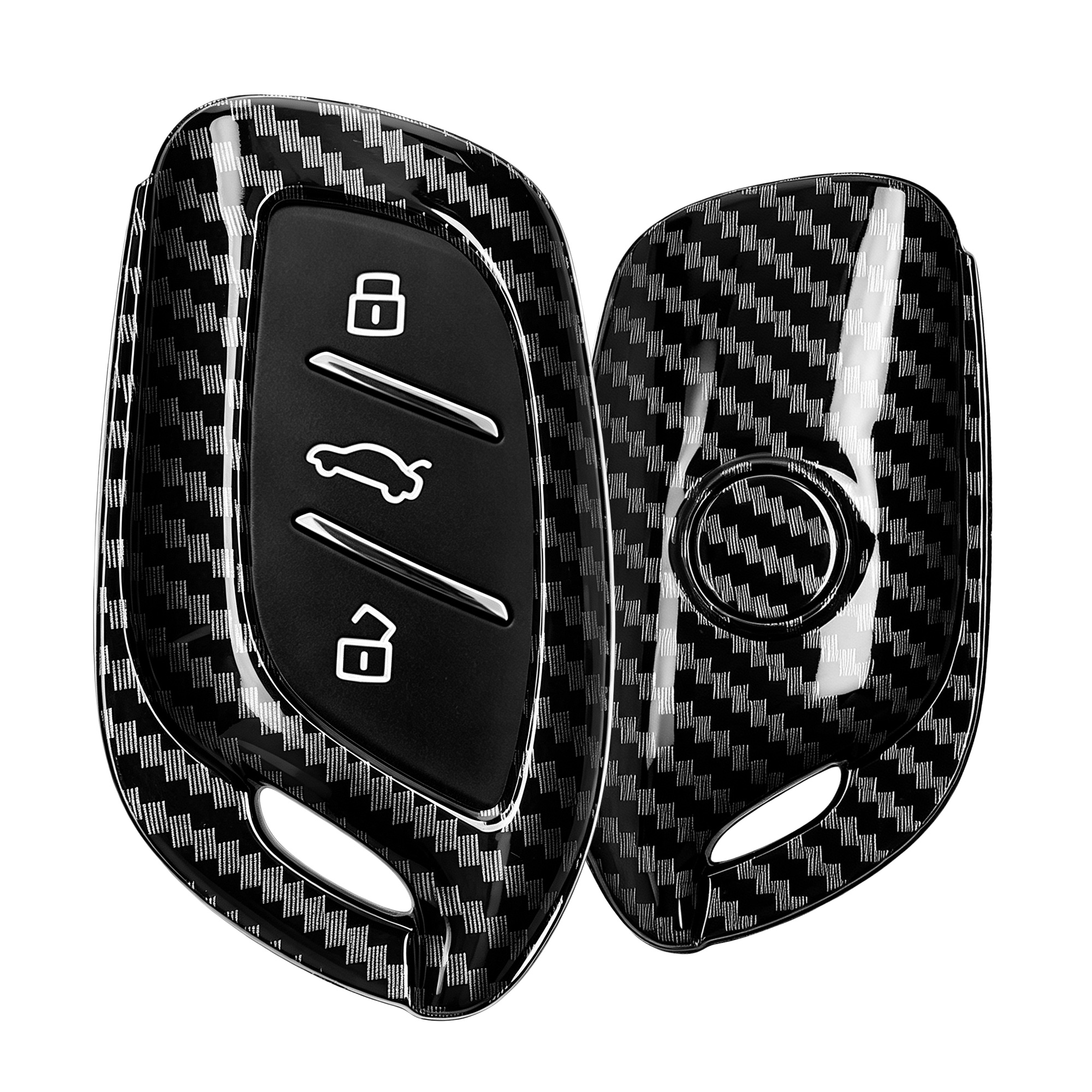 Pouzdro na klíč od auta kwmobile MG 3 tlačítka ZS/MG4/MG5/MG6, černá Carbon