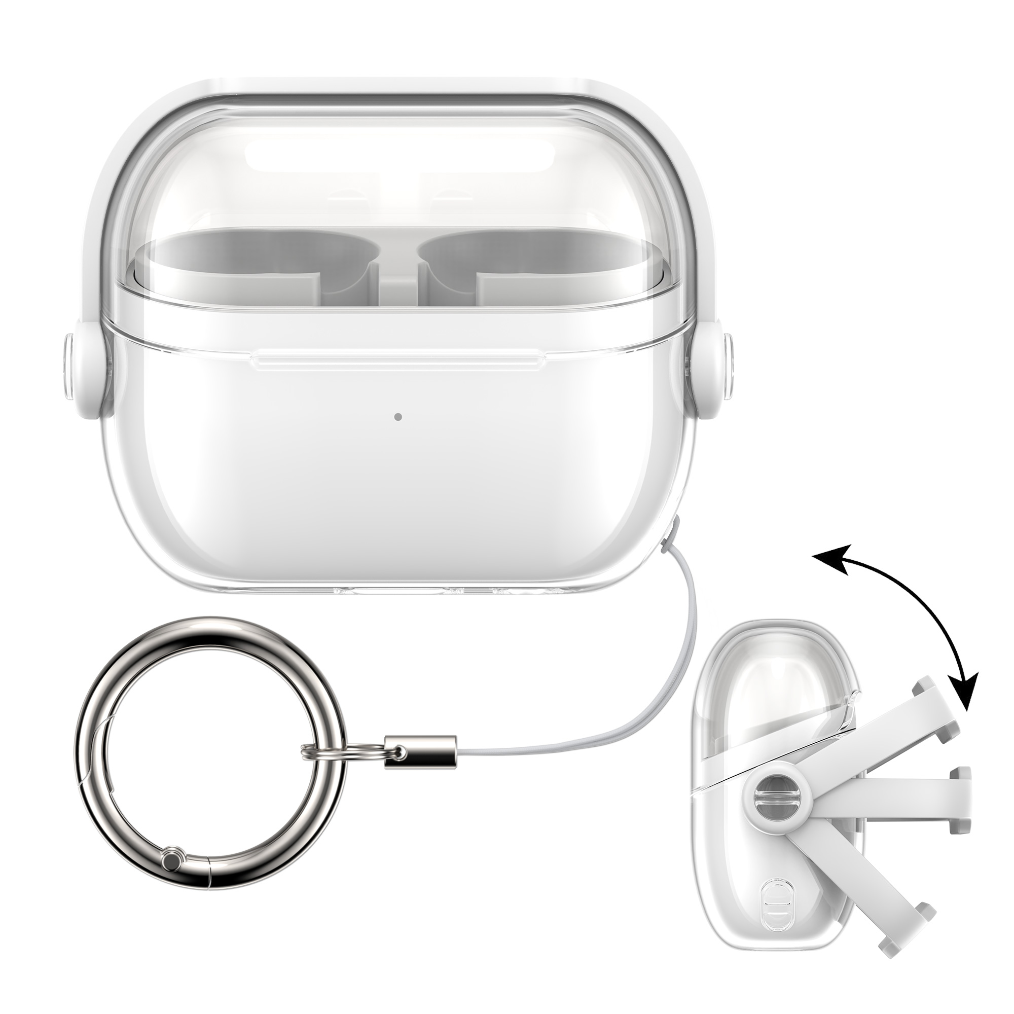 Čiré pouzdro na sluchátka Samsung Galaxy Buds 3 kwmobile transparentní