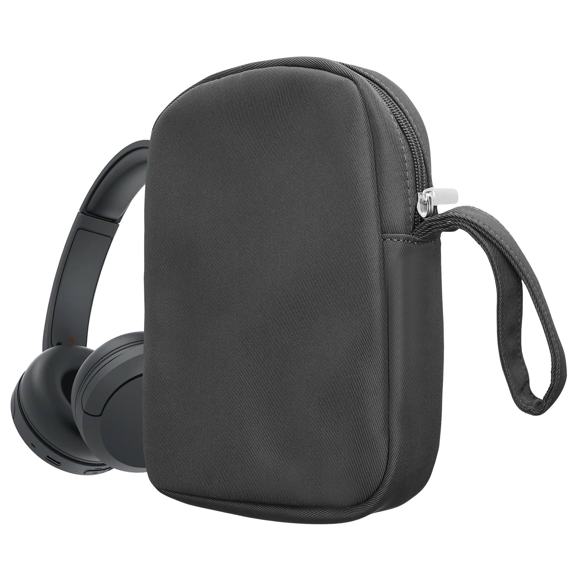 Cestovní pouzdro pro náhlavní sluchátka Sony WH-CH520 / WH-CH510 / MDR-ZX110 kwmobile - tmavě šedá