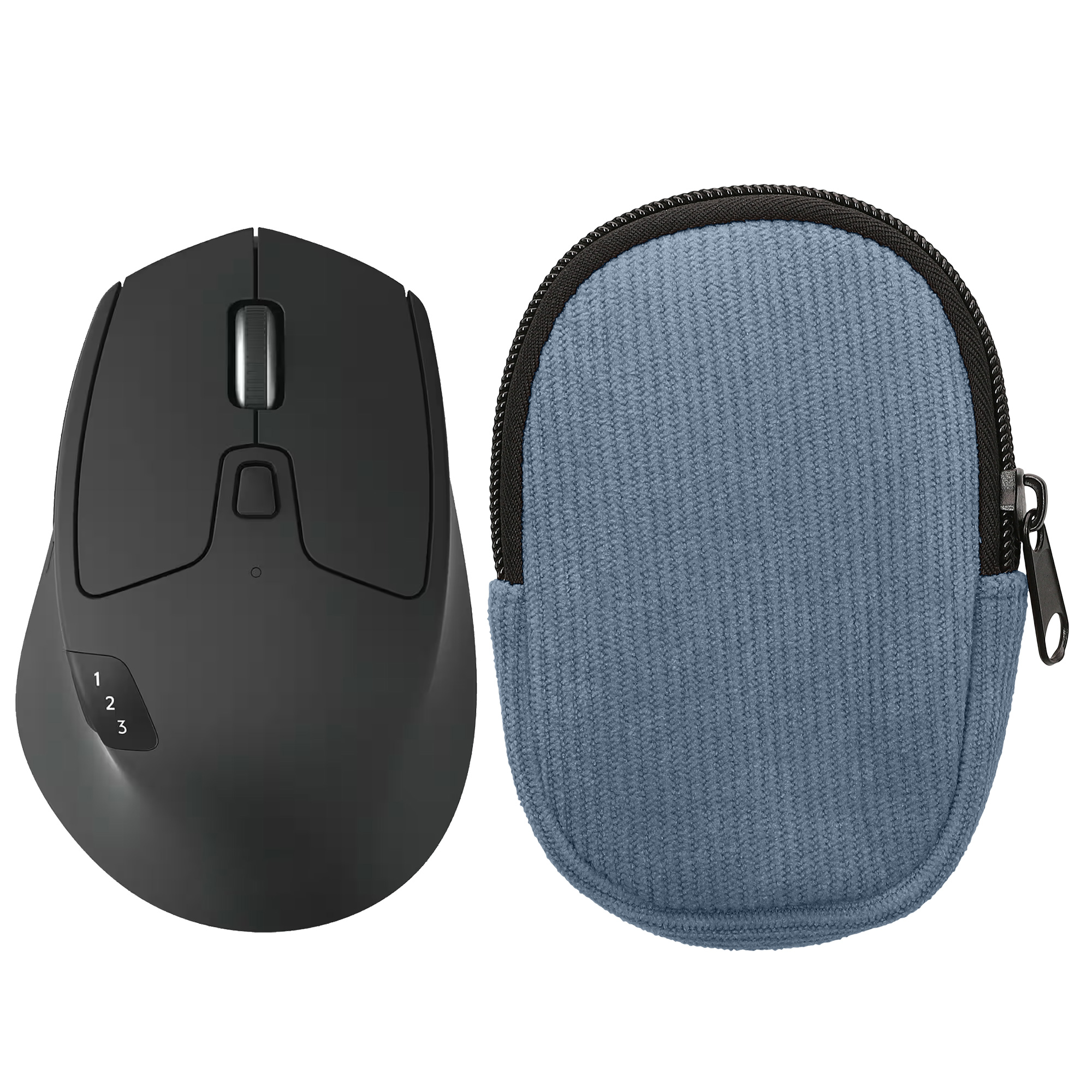 Pouzdro na myš pro Logitech M720 TRIATHLON / M705 MARATHON kwmobile neoprenové - vintage modrá