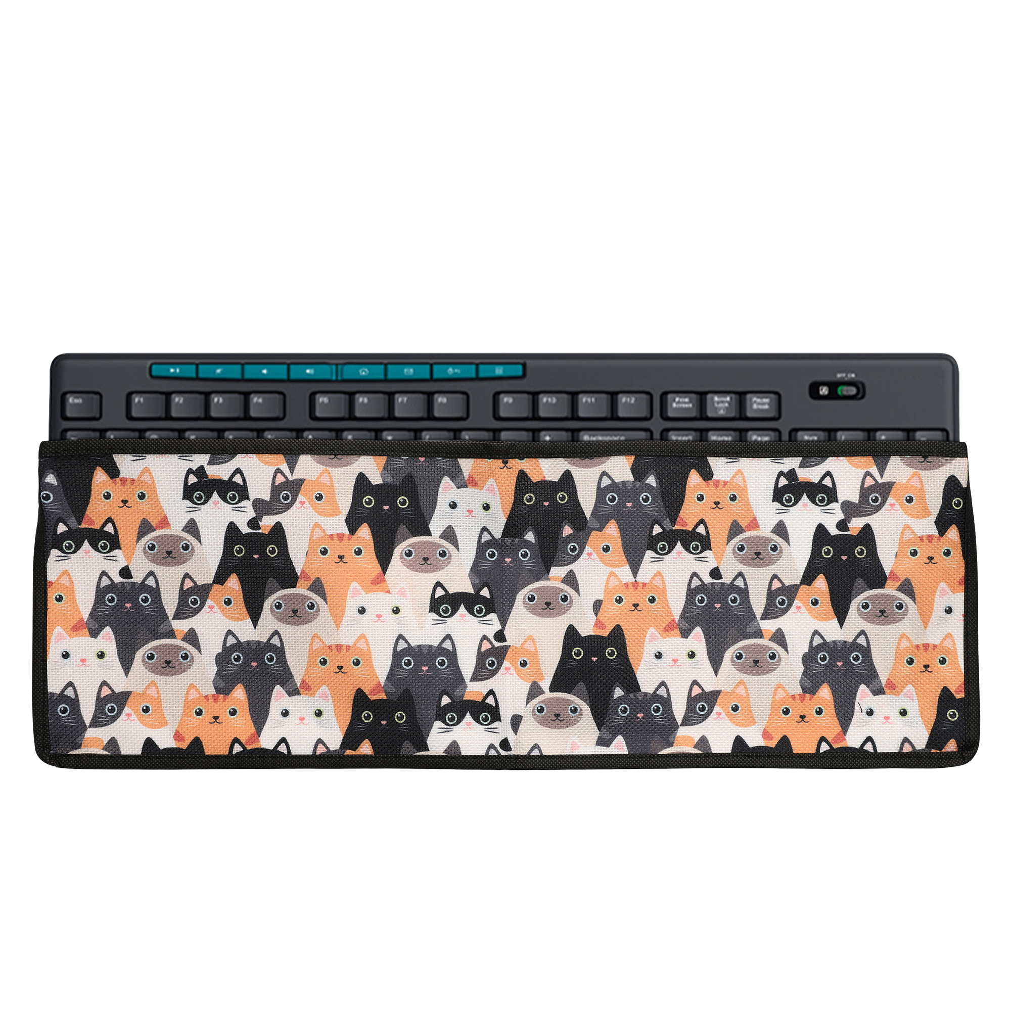 Kryt klávesnice proti prachu pro Logitech MK270 Wireless kwmobile - kočky