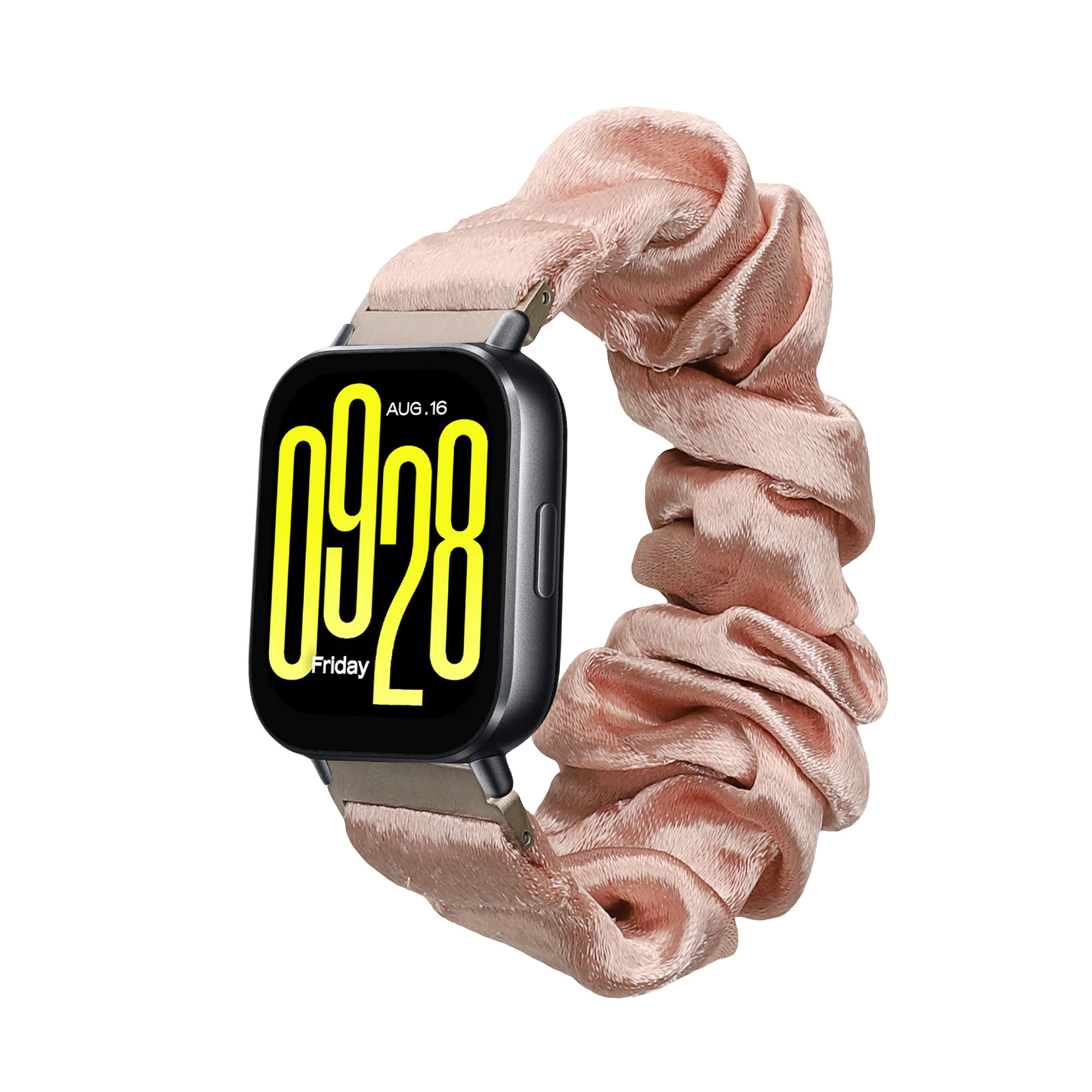 Řemínek na hodinky pro Xiaomi Redmi Watch 5 Active / Watch 5 Lite kwmobile metalické - metalický zlatá látkový řemínek na hodinky (scrunchie)