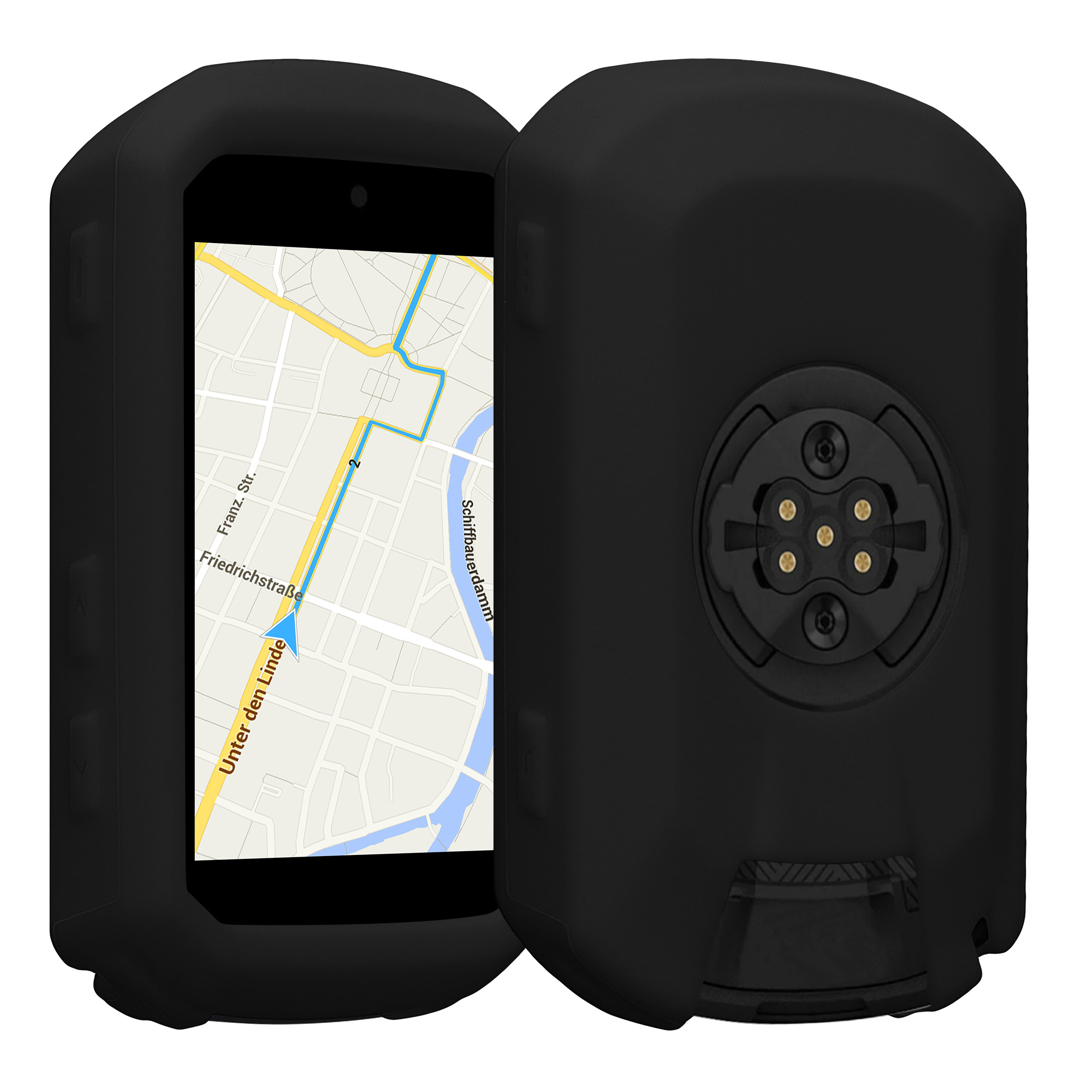 Silikonové pouzdro cyklo GPS Garmin Edge 850 / 550 kwmobile průhledná