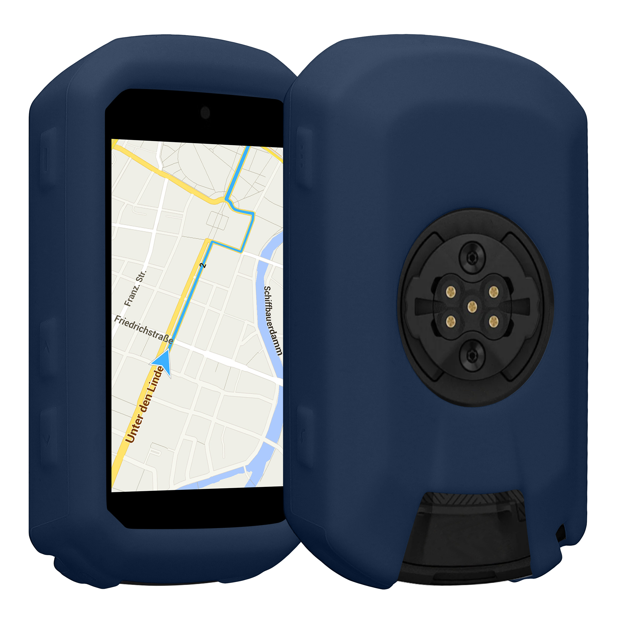 Silikonové pouzdro cyklo GPS Garmin Edge 850 / 550 kwmobile červená