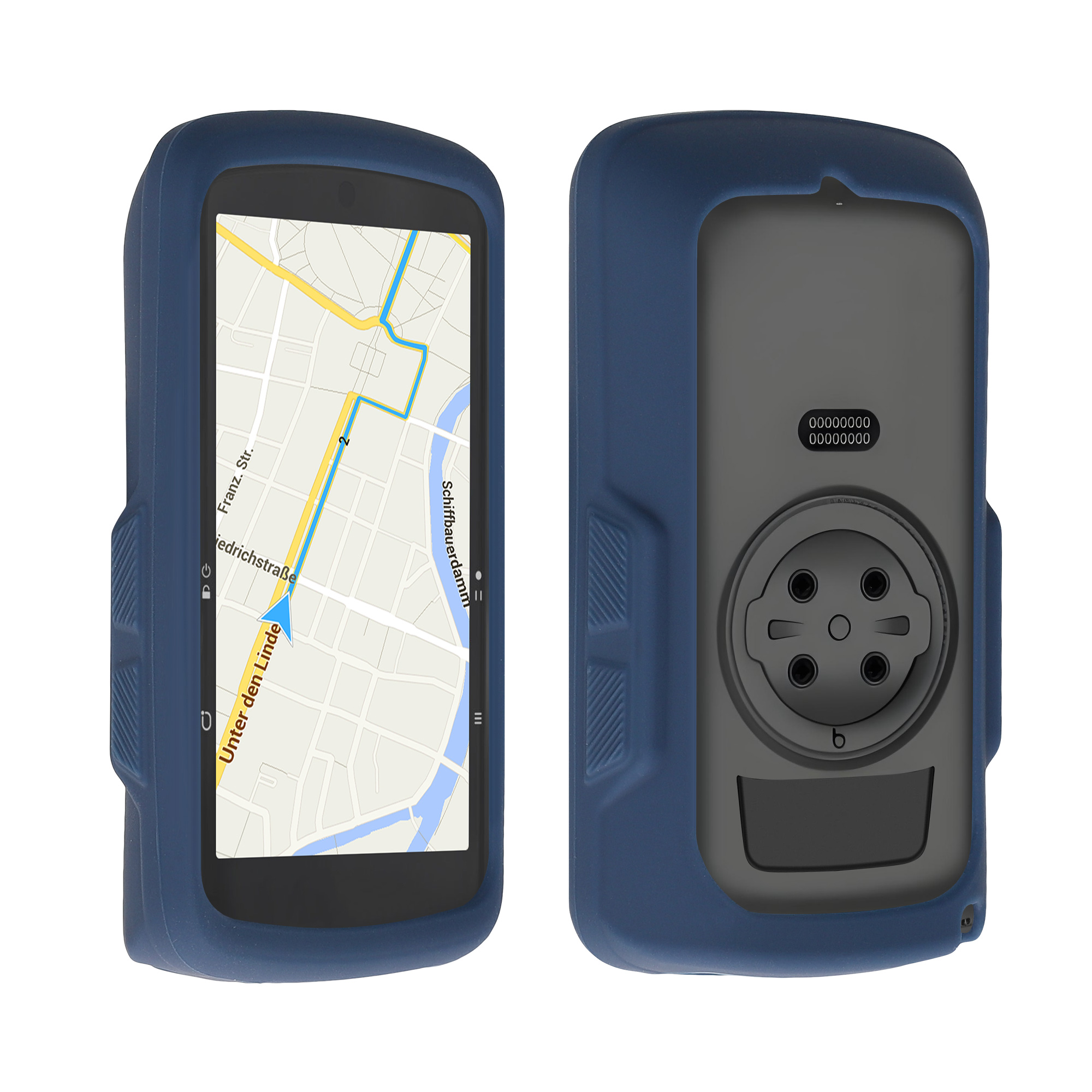 Silikonové pouzdro pro Bryton Rider S810 kwmobile - tmavě modrá