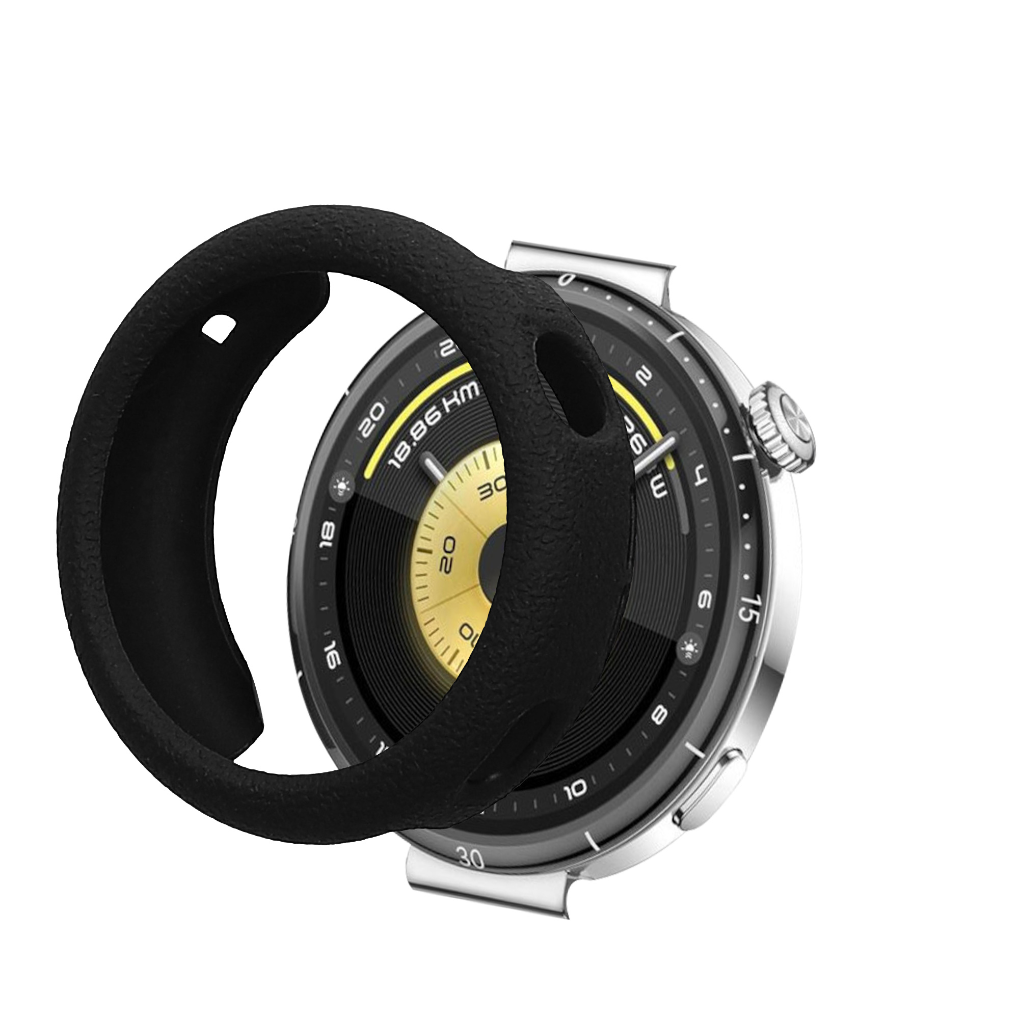 Pouzdro na chytré hodinky s ochranou hran pro Huawei Watch GT6 41mm kwmobile TPU - černá