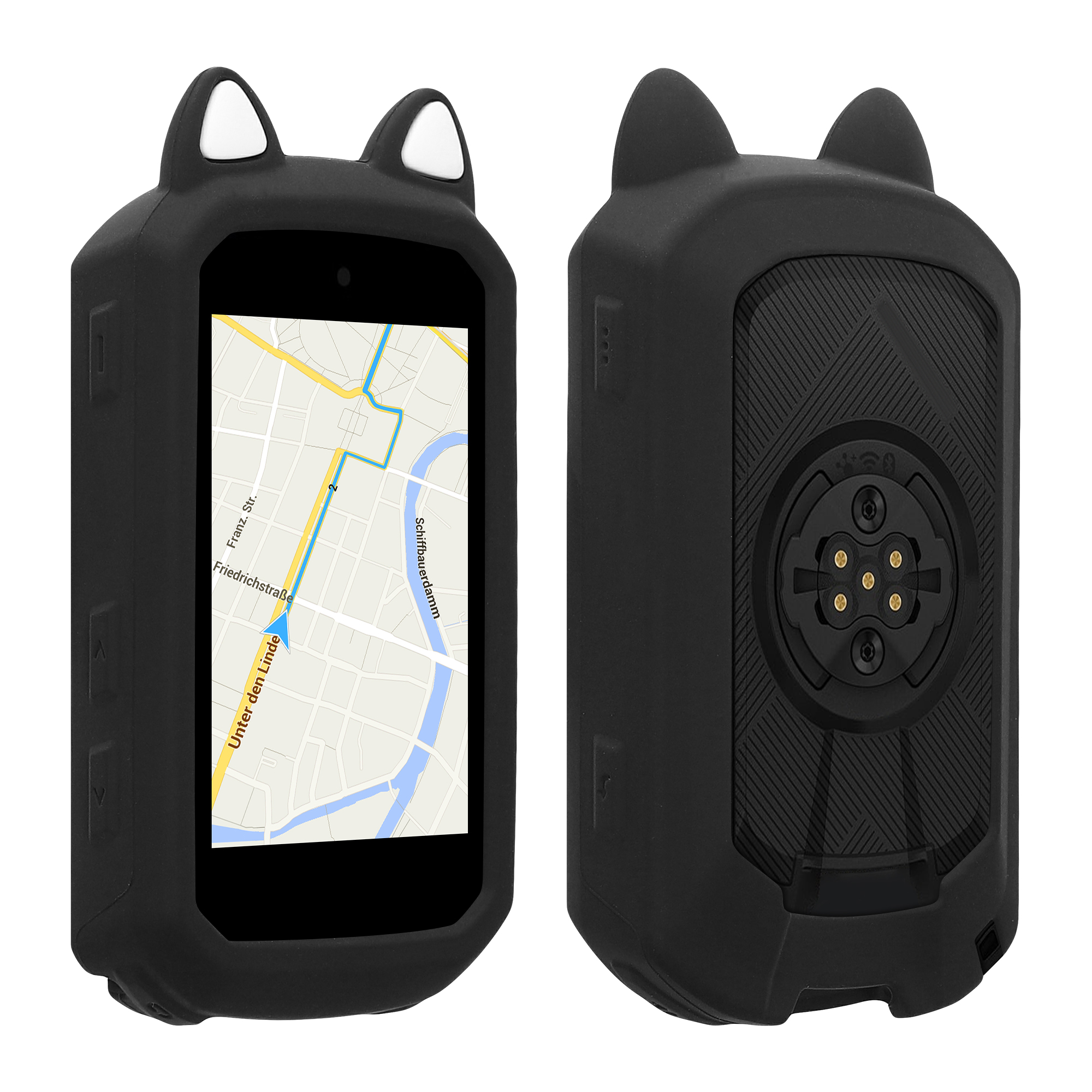 Pouzdro pro Garmin Edge 850 / 550 kwmobile silikonové - silikonový obal na GPS