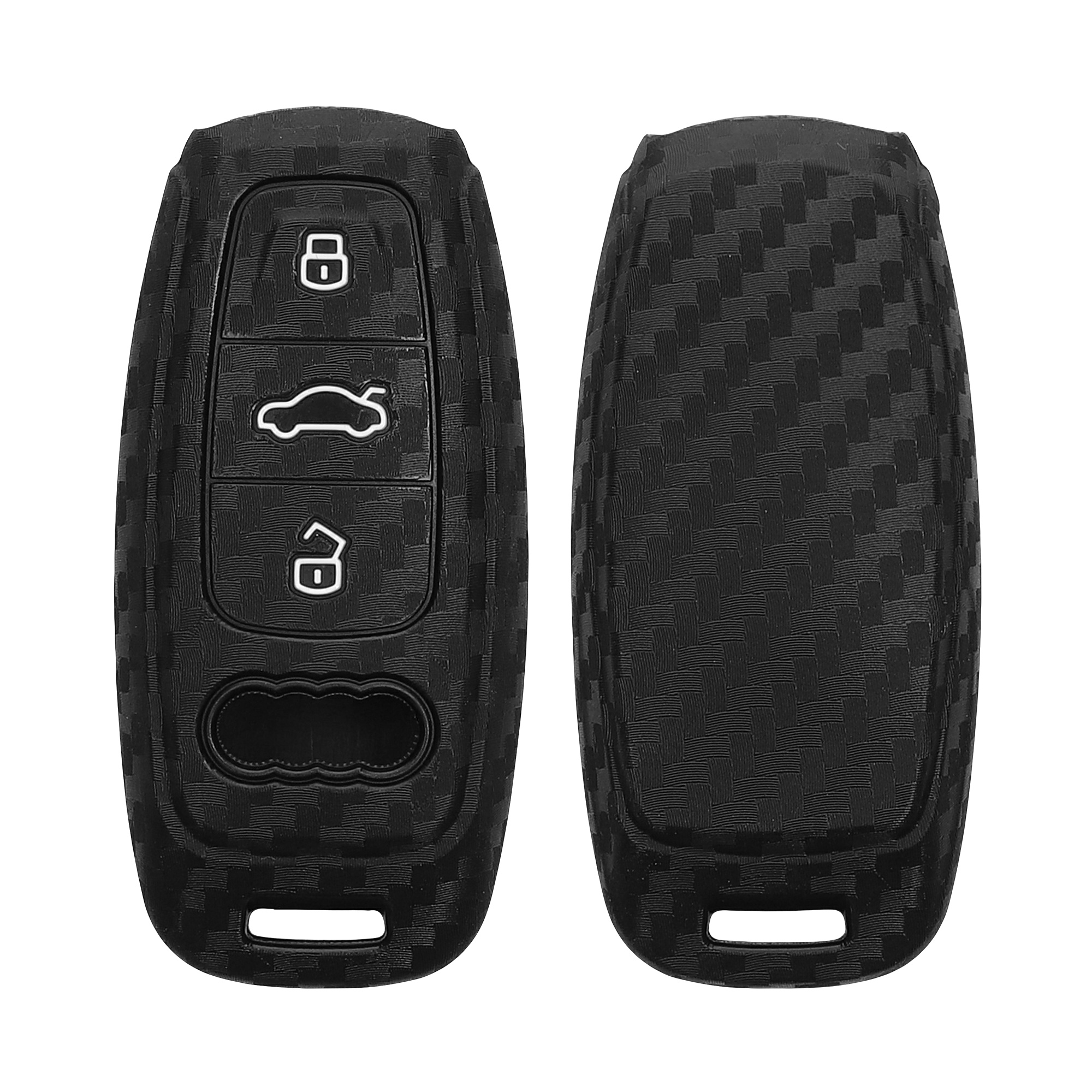 Obal na klíč od auta pro Audi A6 A7 A8 Q7 Q8 Keyless kwmobile - černá