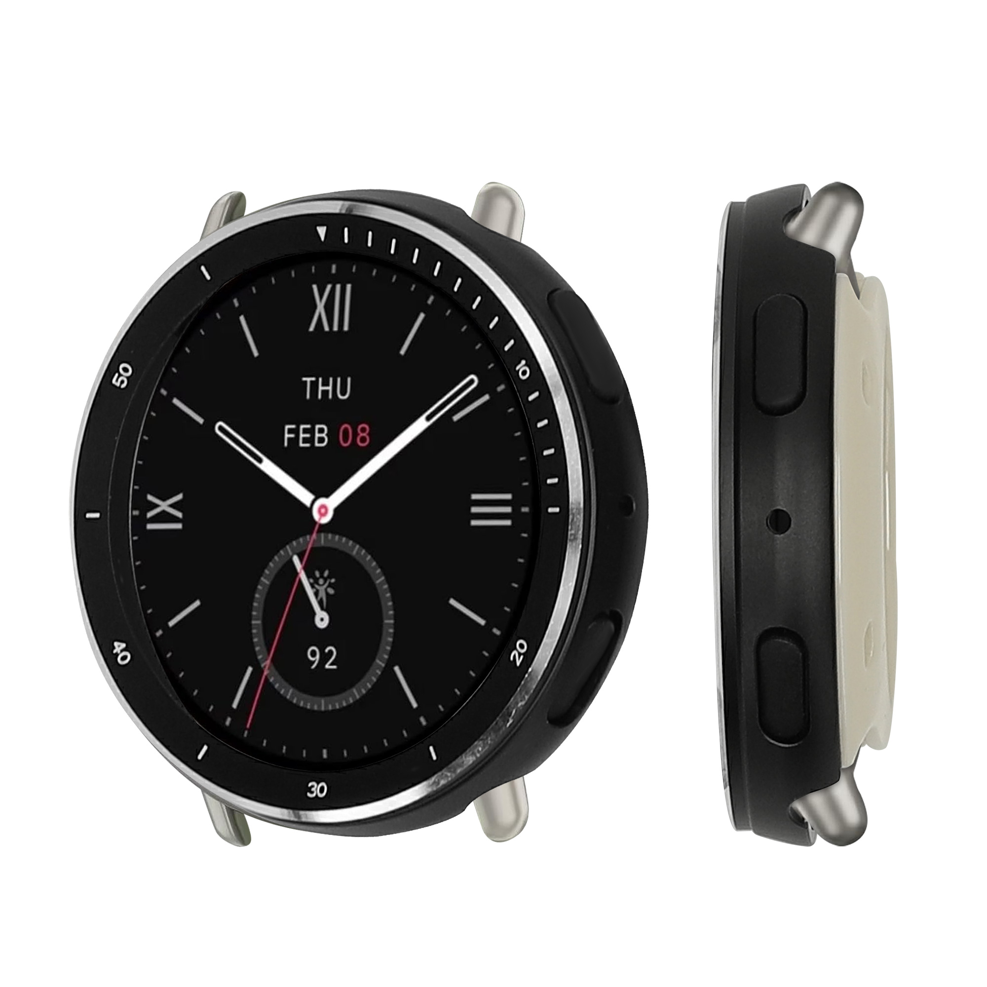 Kovové pouzdro pro Amazfit Active 2 (A2437) kwmobile - černá