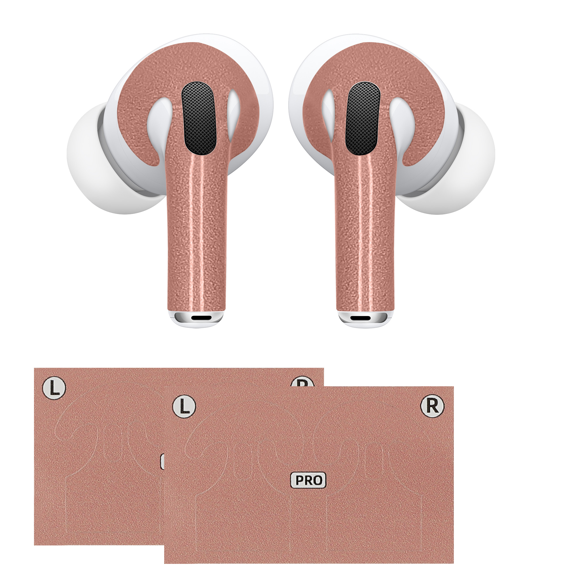 Nálepka na sluchátka pro Apple Airpods Pro 2 / Pro 1 Sticker Wrap kwmobile - Tone59