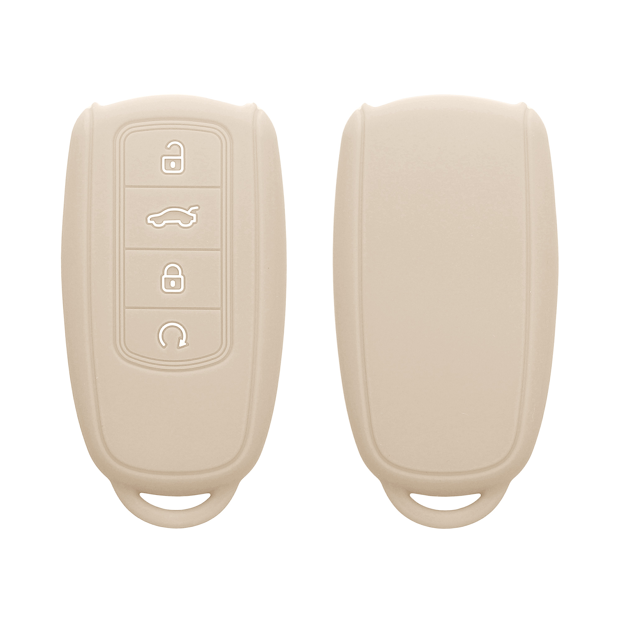 Obal na klíč od auta pro Chery Omoda C5 / Jaecoo 7 / Tiggo 7 Pro 8 Pro / Arrizo 5 kwmobile - krémová