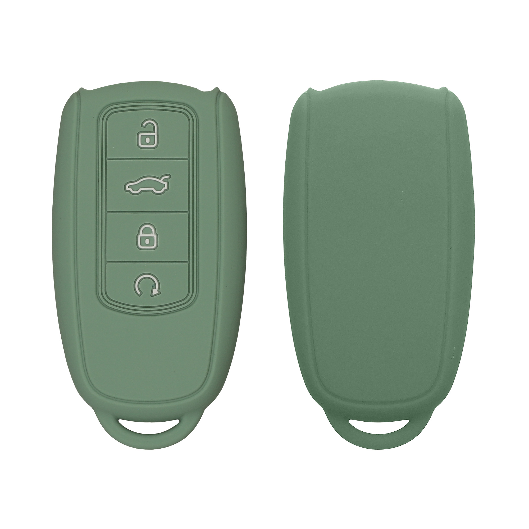 Obal na klíč od auta pro Chery Omoda C5 / Jaecoo 7 / Tiggo 7 Pro 8 Pro / Arrizo 5 kwmobile - zemitě zelená