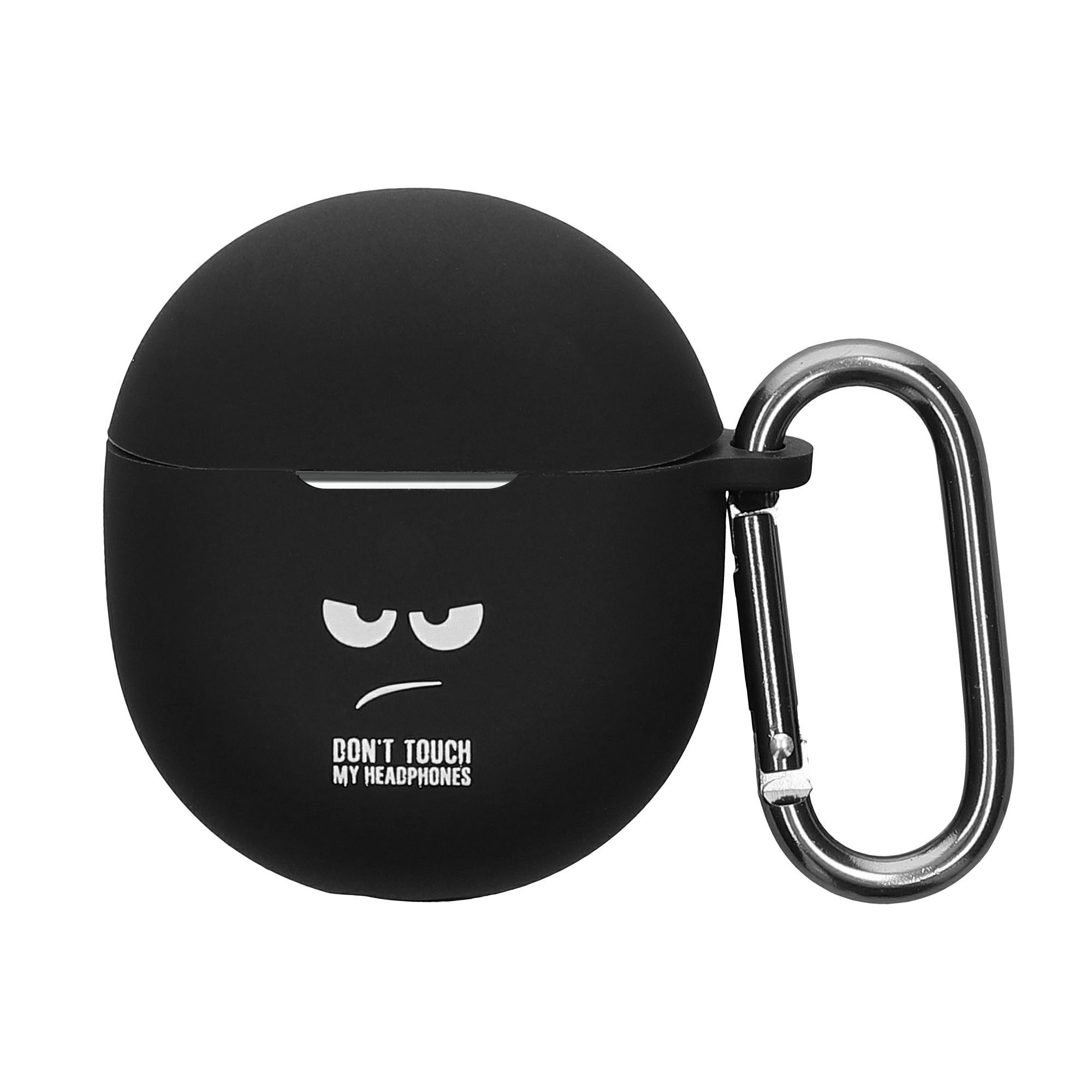 Designový obal pro Google Pixel Buds 2A kwmobile s karabinou silikonové - bílá / černá / černá
