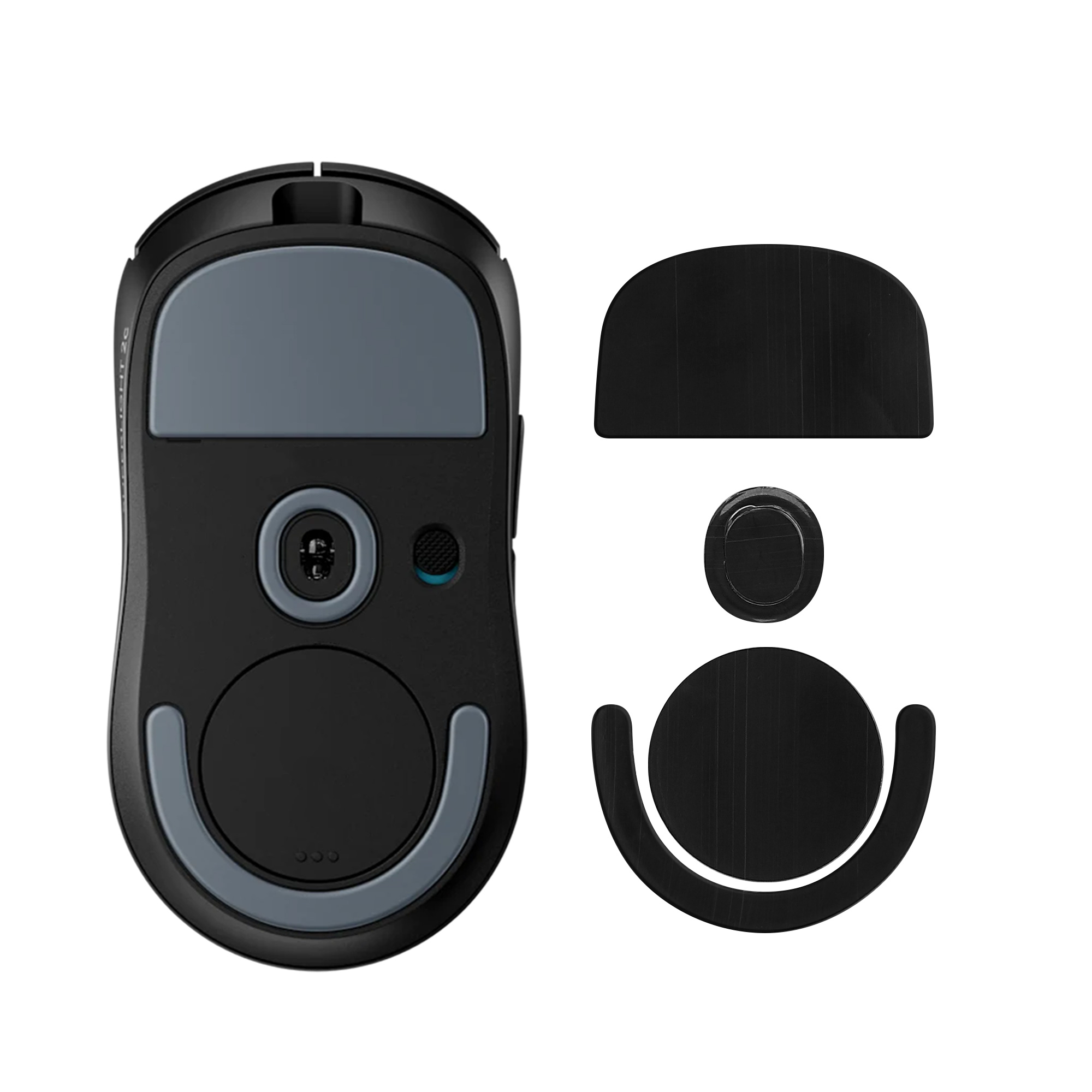 Náhradní nožičky na myš pro Logitech PRO X SUPERLIGHT 2C Computer Mouse Skates Sticker kwmobile - černá