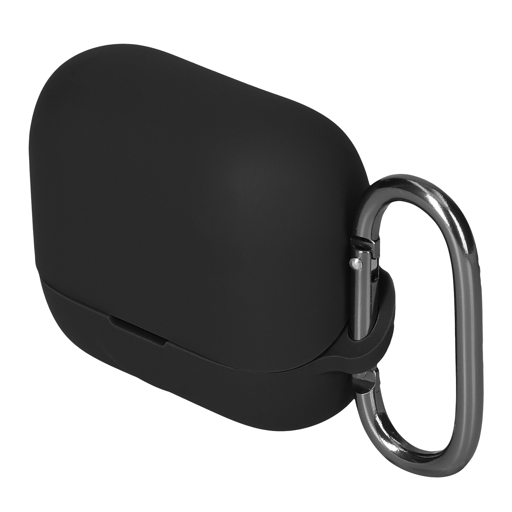 Obal pro EarFun Air Pro 4+ / Air Pro 4 Plus kwmobile s karabinou silikonové - černá