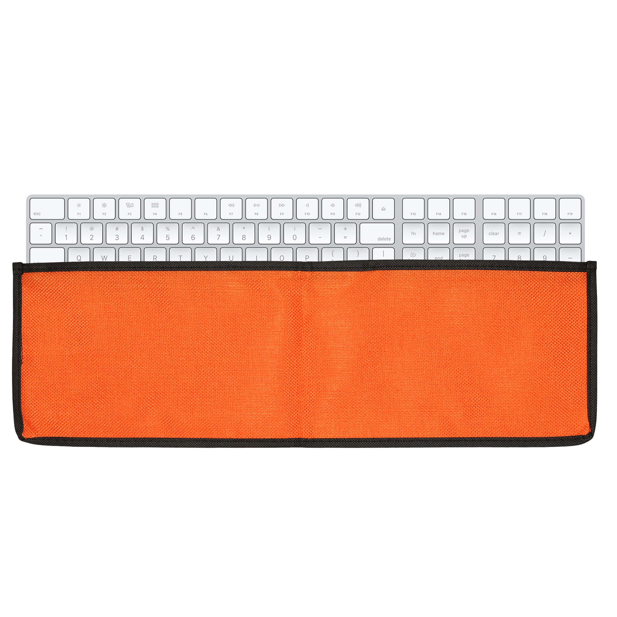 Prachotěsný kryt se zipem pro Apple Magic Keyboard s numerickou klávesnicí kwmobile - oranžová