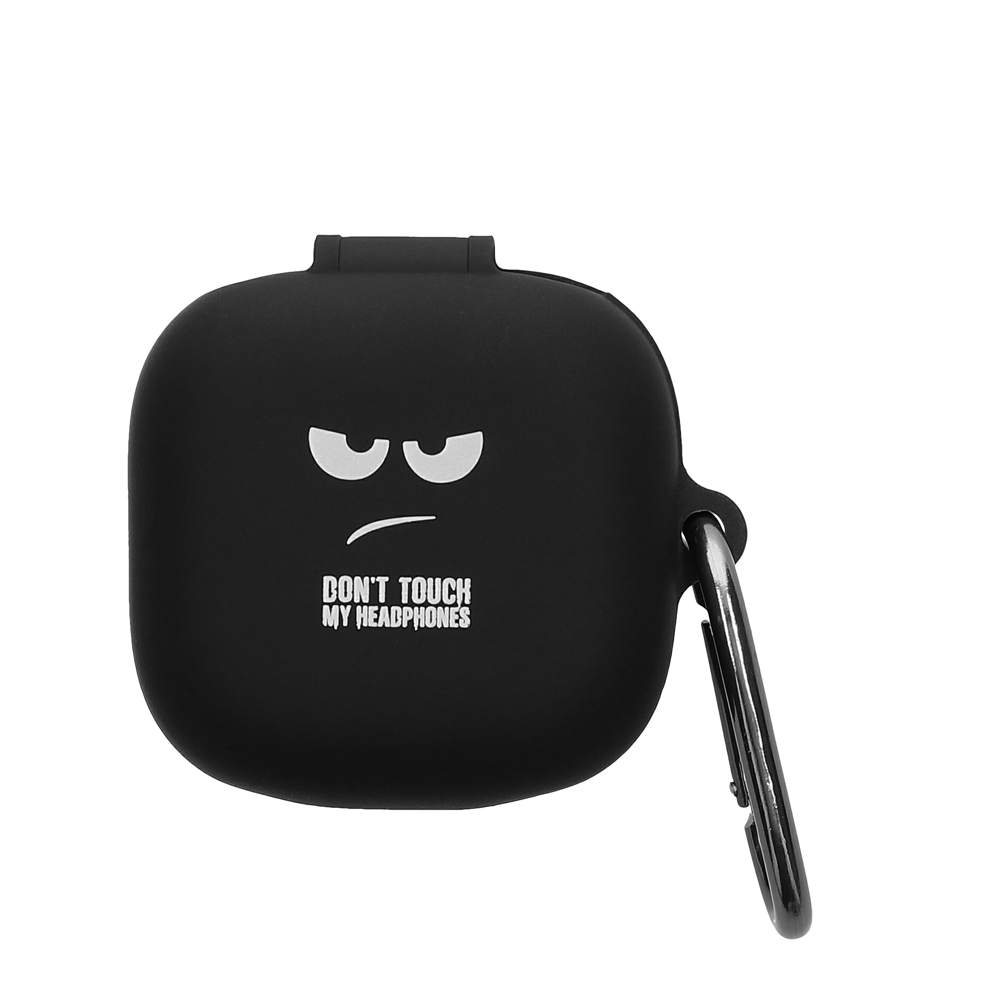 Designový obal pro Anker Soundcore P31i / Soundcore R60iNC kwmobile s karabinou silikonové - bílá / černá / černá