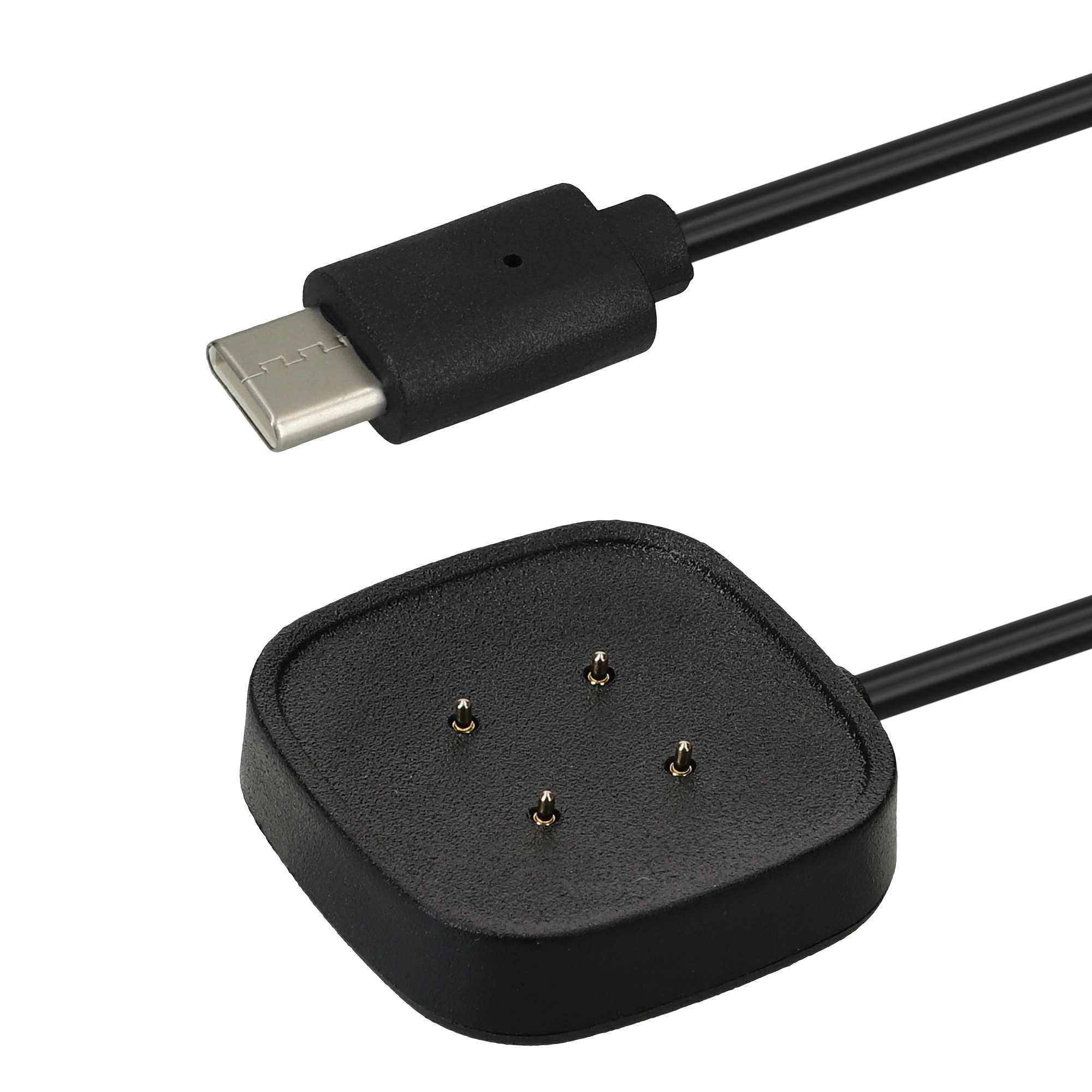 USB-C nabíjecí kabel pro chytré hodinky pro Fitbit Versa 4 / Sense 2 / Versa 3 / Sense kwmobile - černá