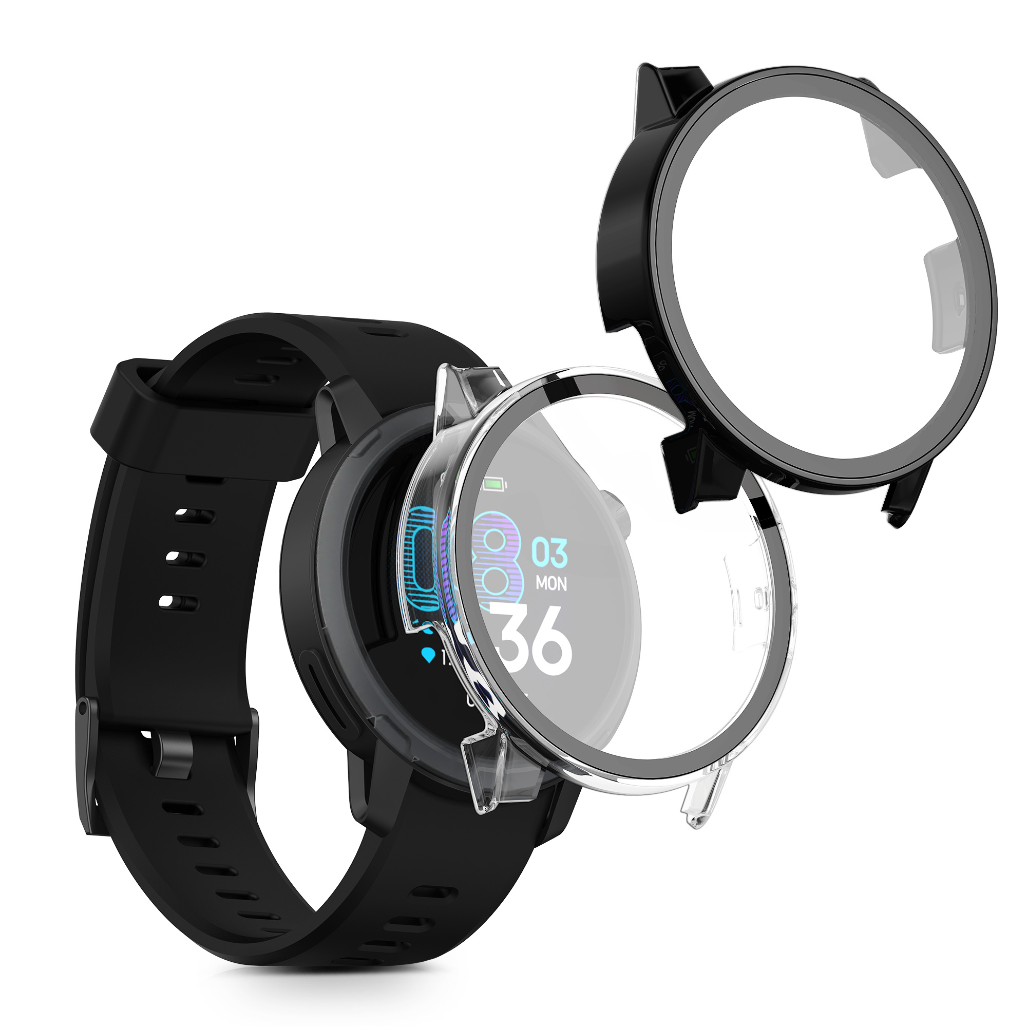 Ochranné sklo COROS PACE 4 kwmobile - Black / Transparent