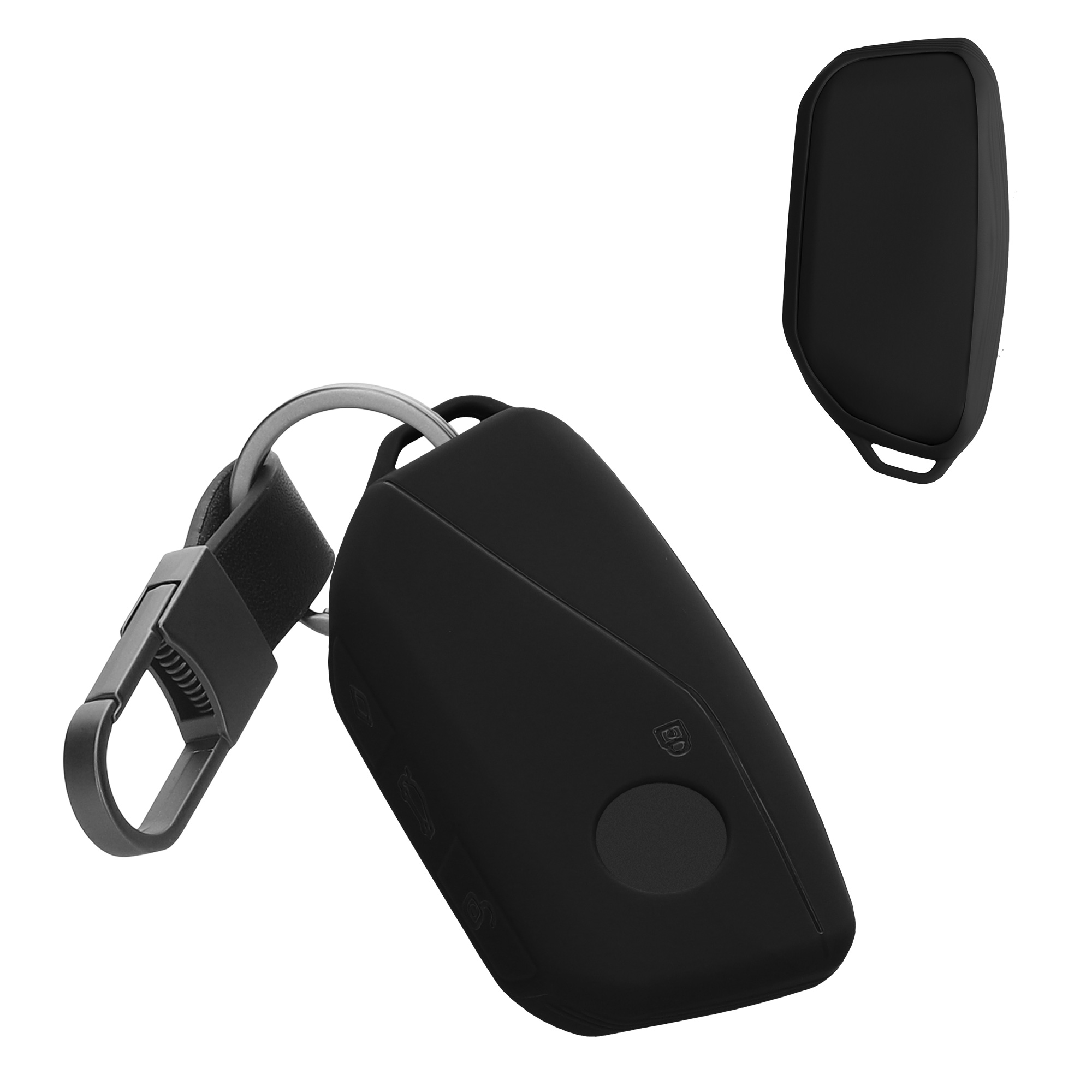 Tpu pouzdro na klíč od auta s kroužkem BMW X7/X1/iX 4 tlačítka Key Ring černé