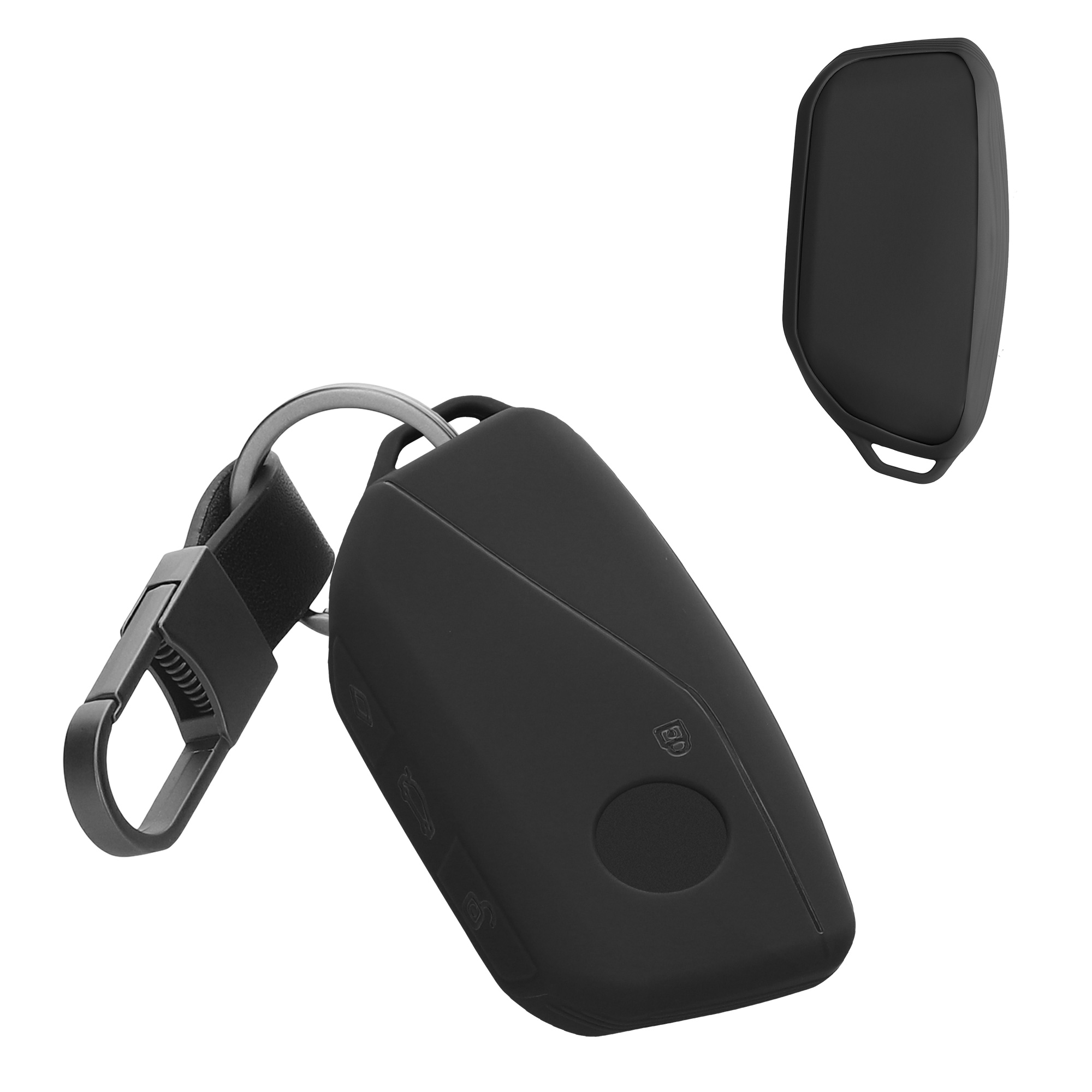 Tpu pouzdro na klíč od auta s kroužkem BMW X7/X1/iX 4 tlačítka Key Ring šedé