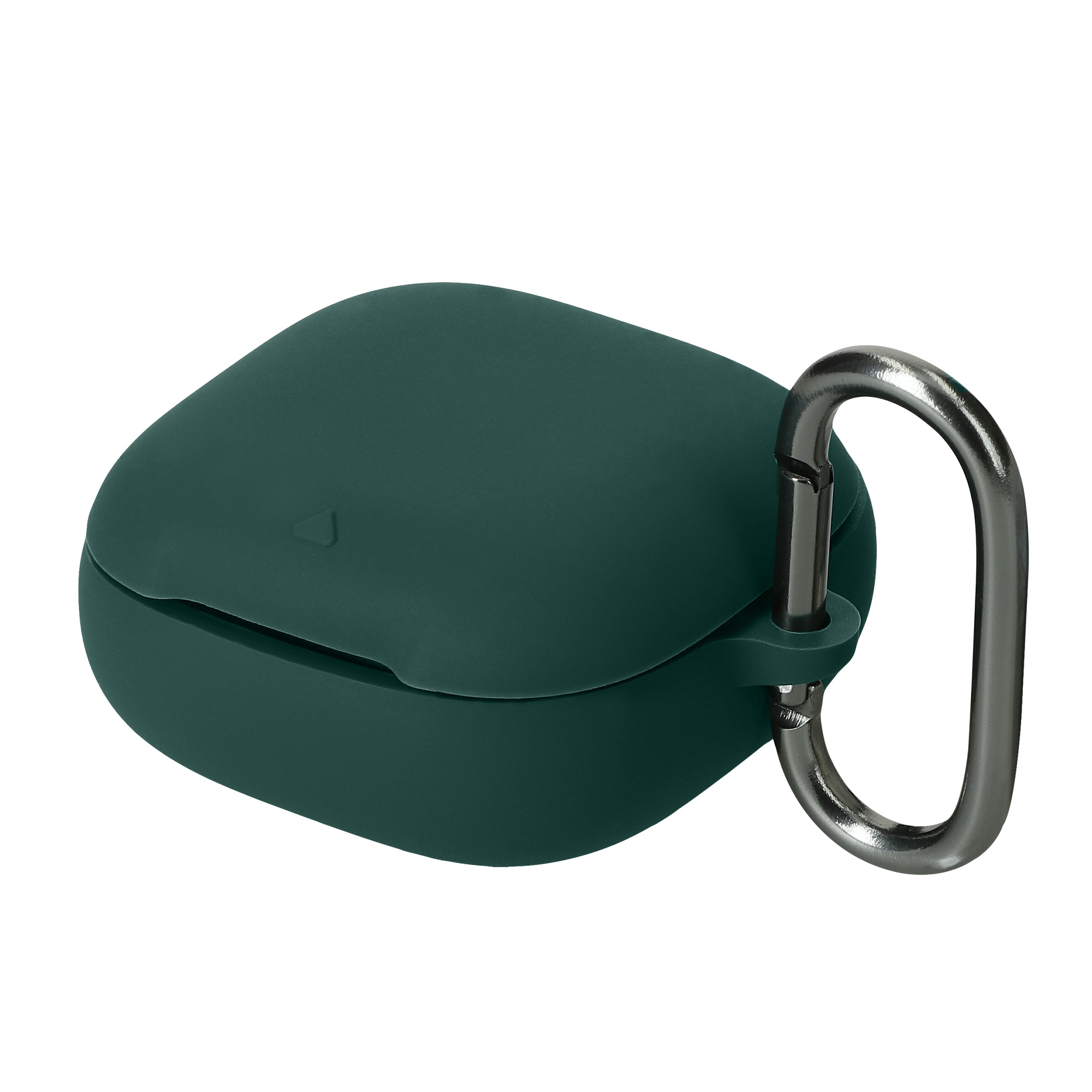 Obal pro Anker soundcore Liberty Buds kwmobile s karabinou silikonové - tmavě zelená