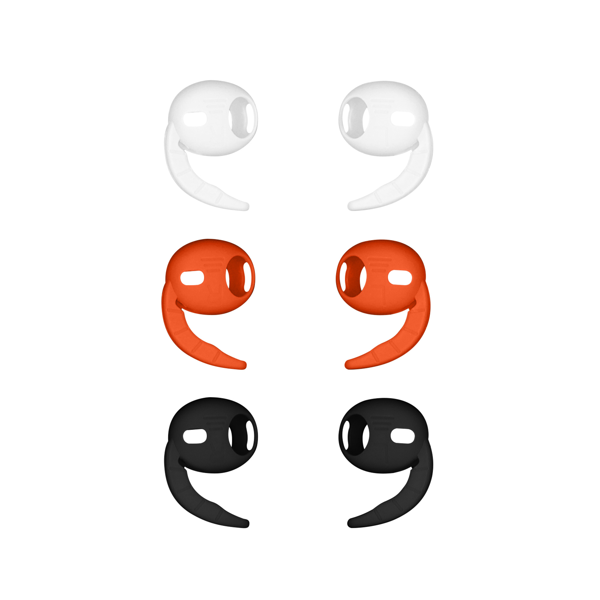 Háčky na sluchátka pro Apple Airpods Pro 3 kwmobile sada 6 ks - více barev