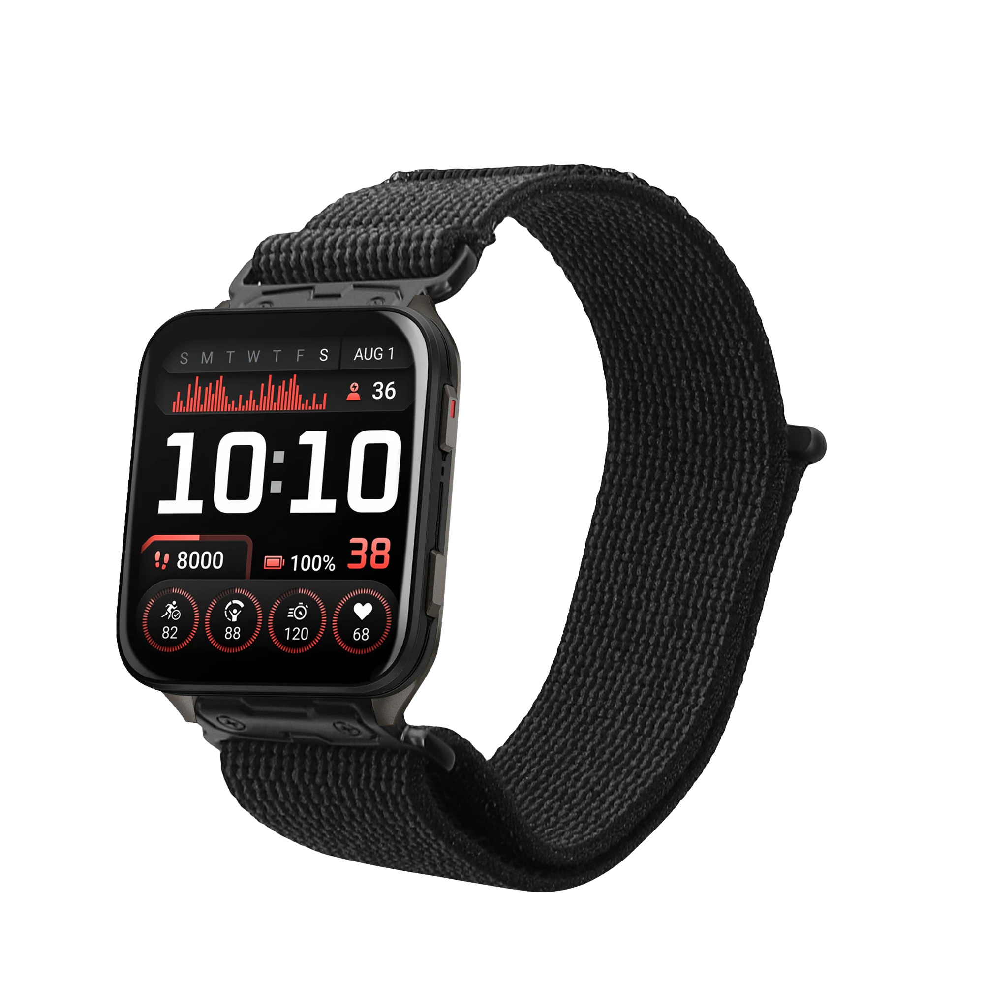Nylonový pásek pro Garmin Venu X1 kwmobile nylonové - černá